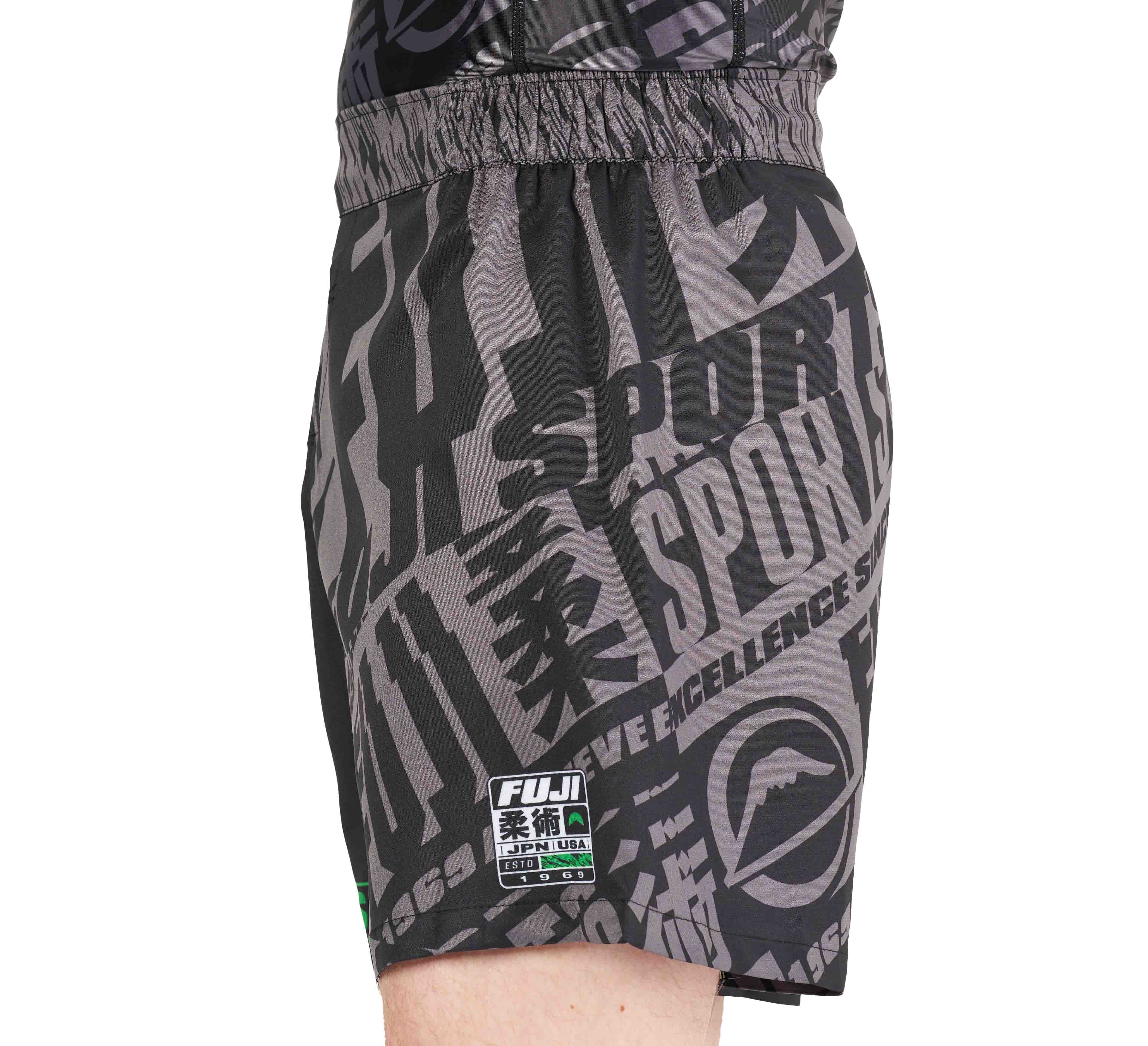 High Impact Lightweight Shorts Black/Green