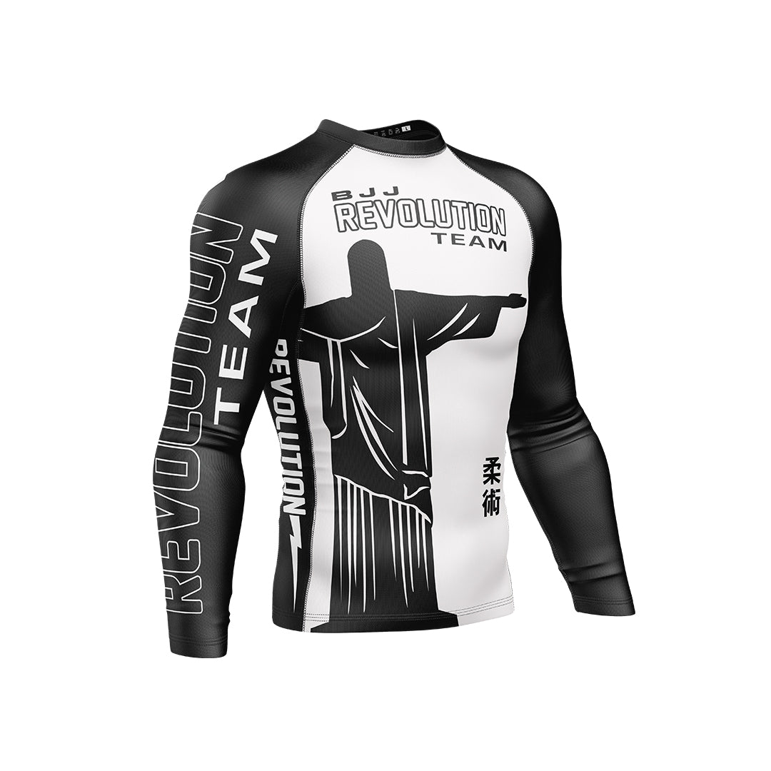 BJJ Revolution Adult Ranked Long Sleeve Rashguard