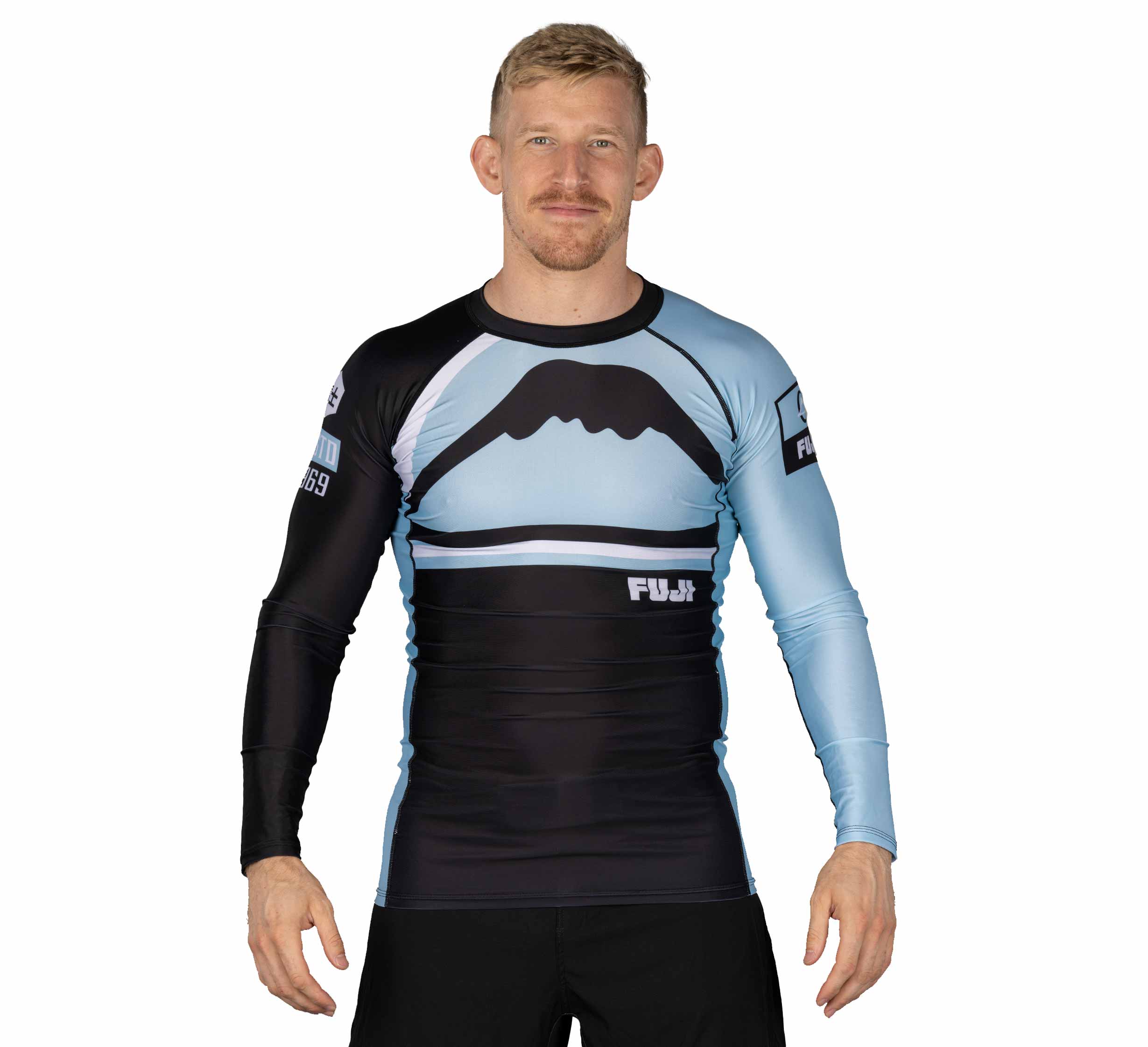 Mount Long Sleeve Rashguard Light Blue