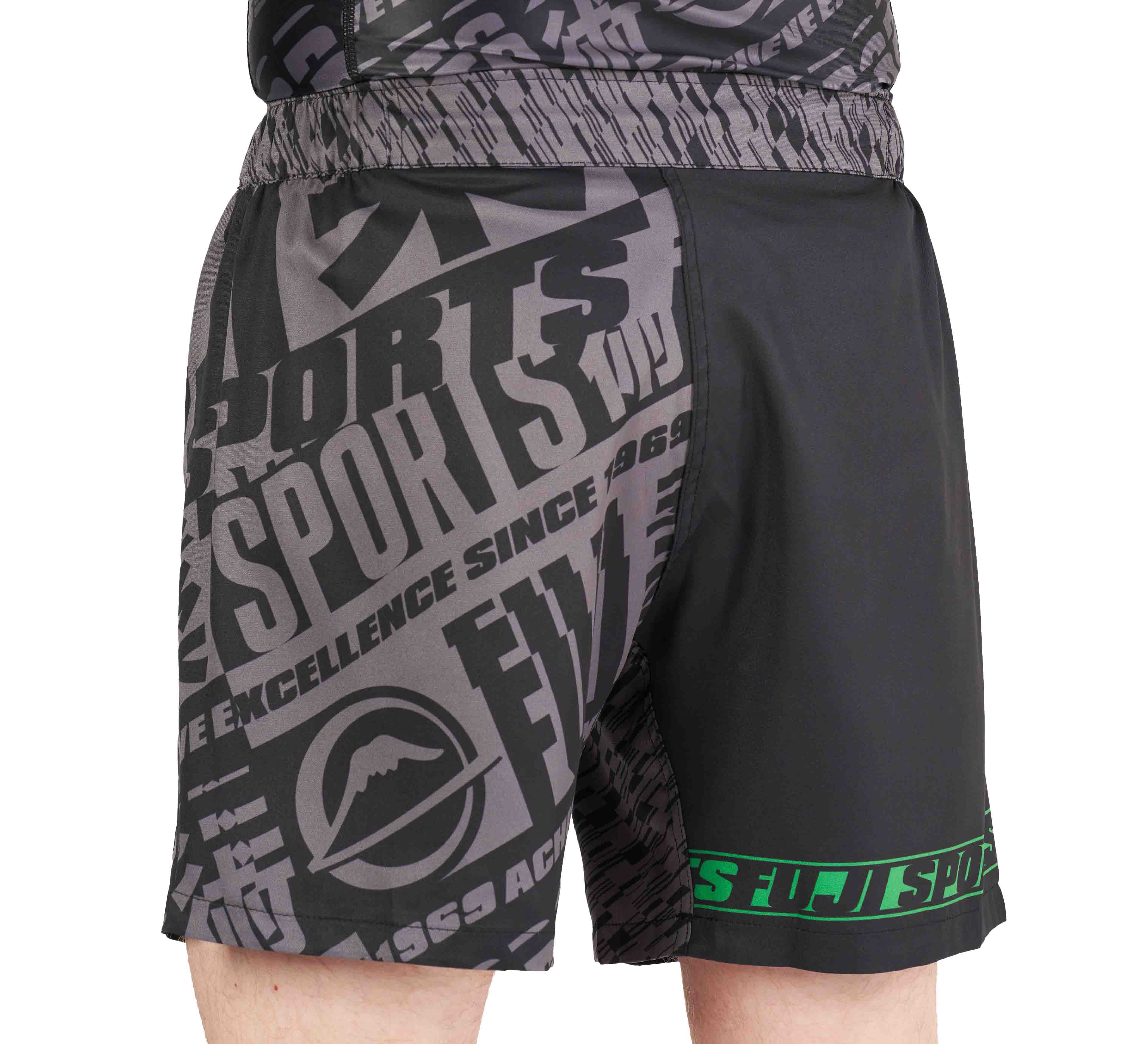 High Impact Lightweight Shorts Black/Green