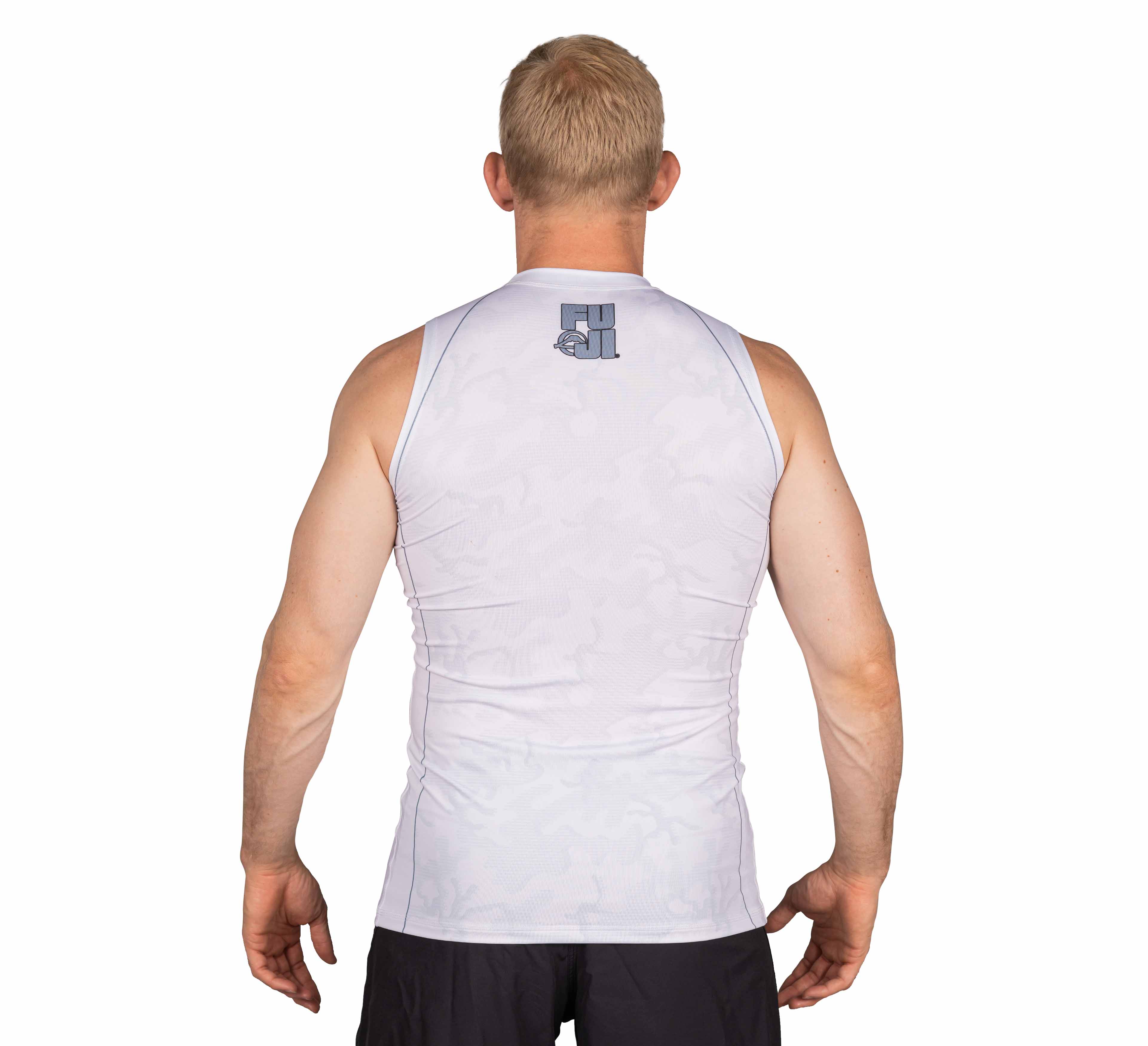 Combat Camo Sleeveless Rashguard White