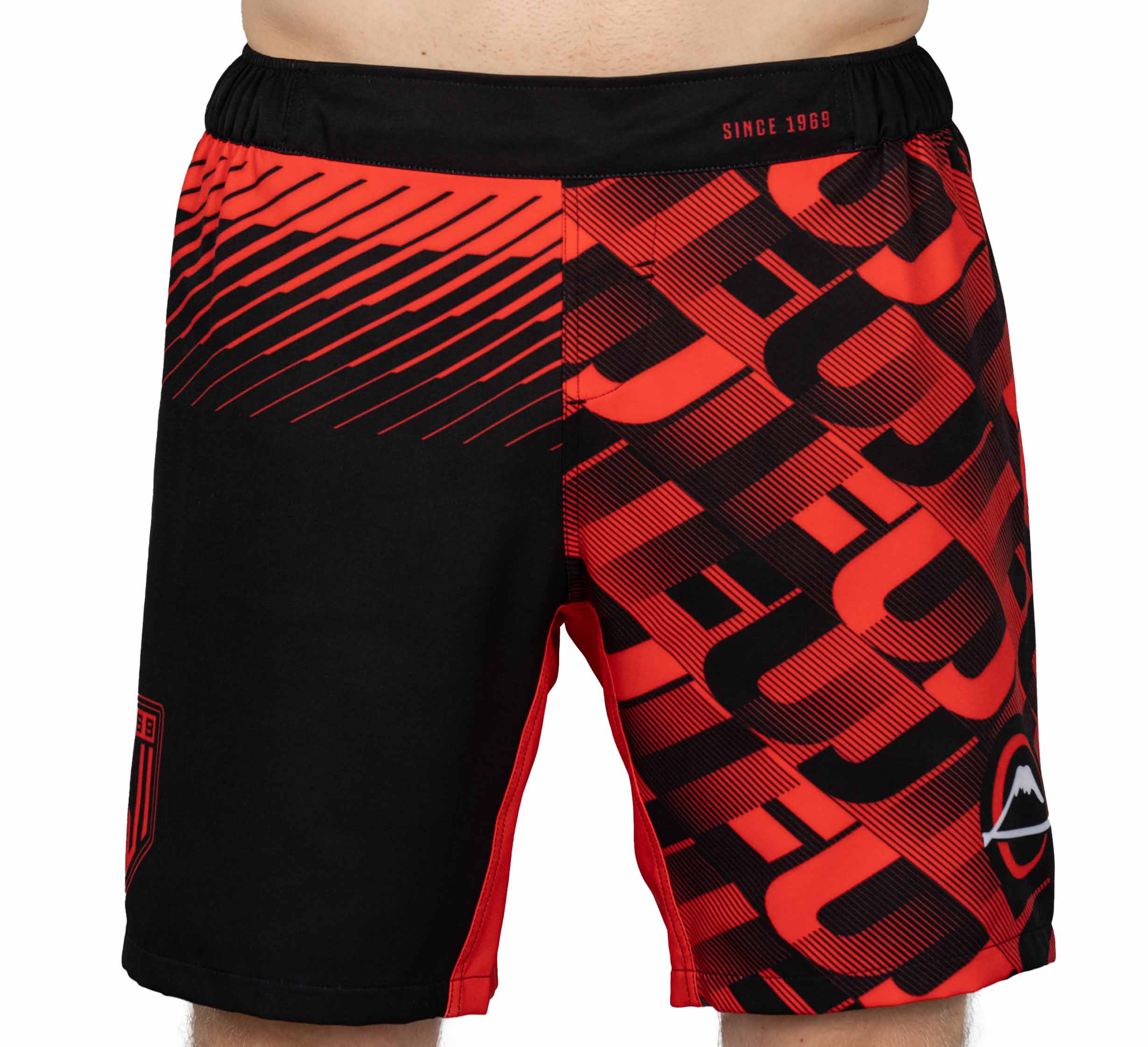 Match Grappling Fight Shorts Red