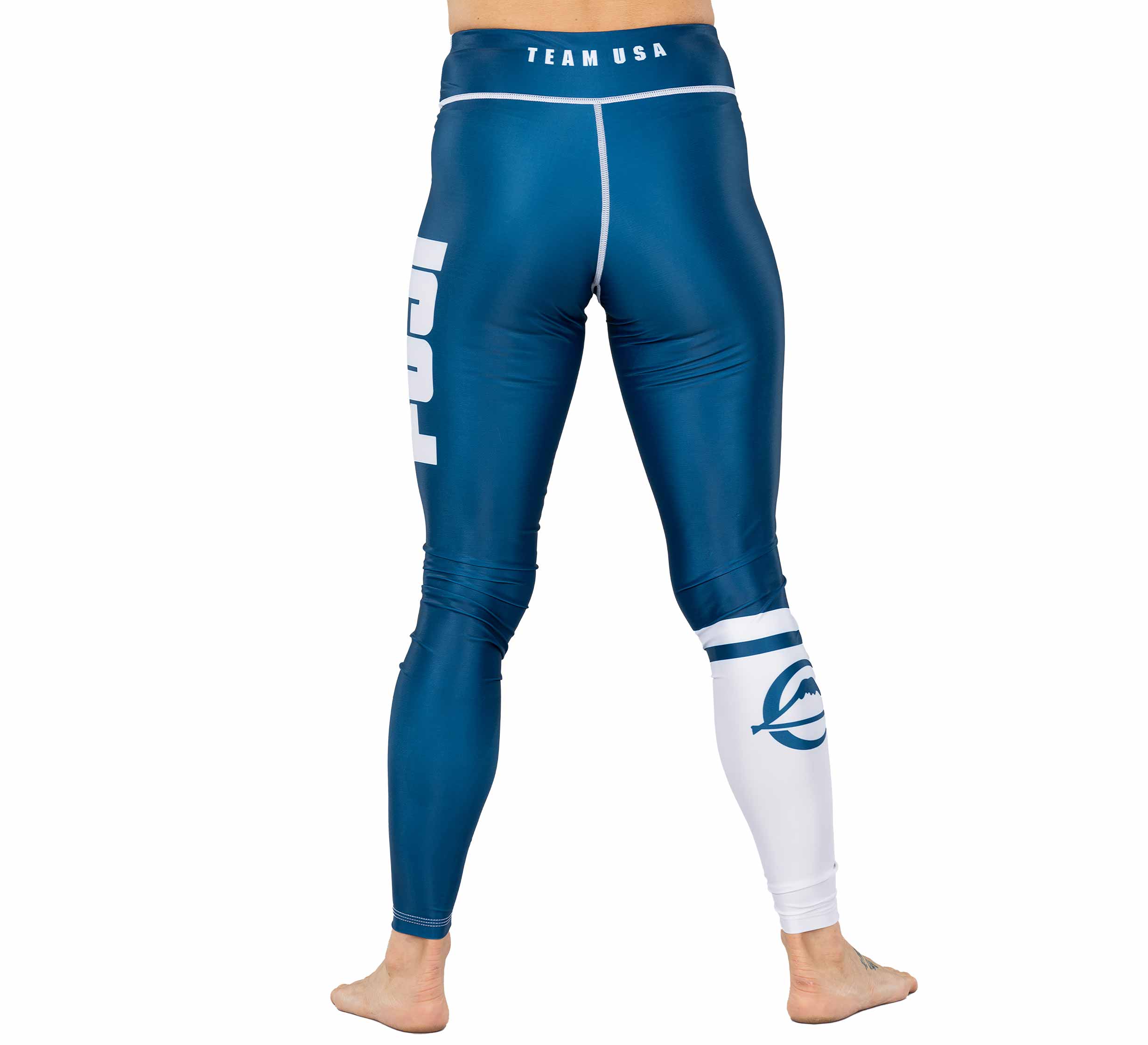 Script Womens Grappling Spats Blue