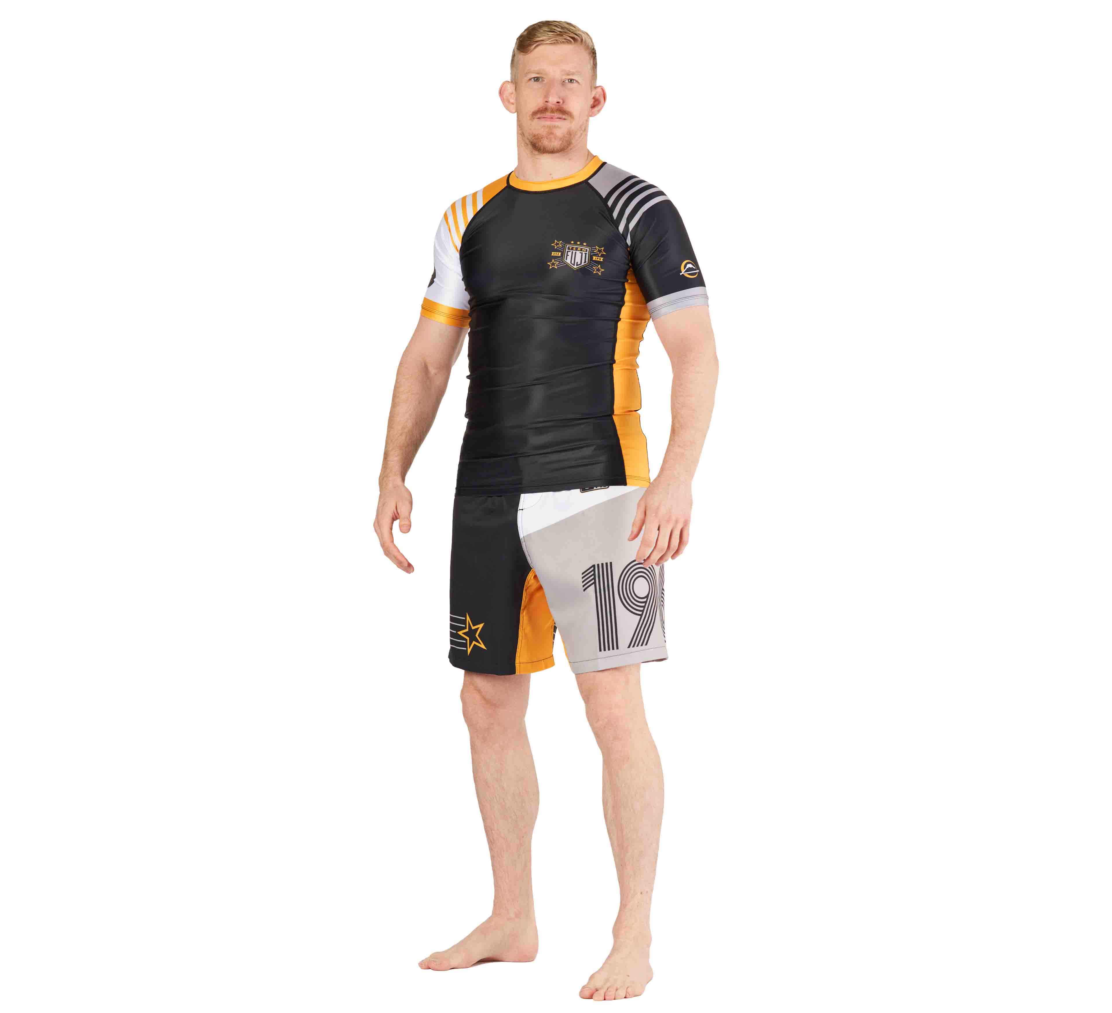 Linear Lockdown Rashguard Rashguard Black/Orange