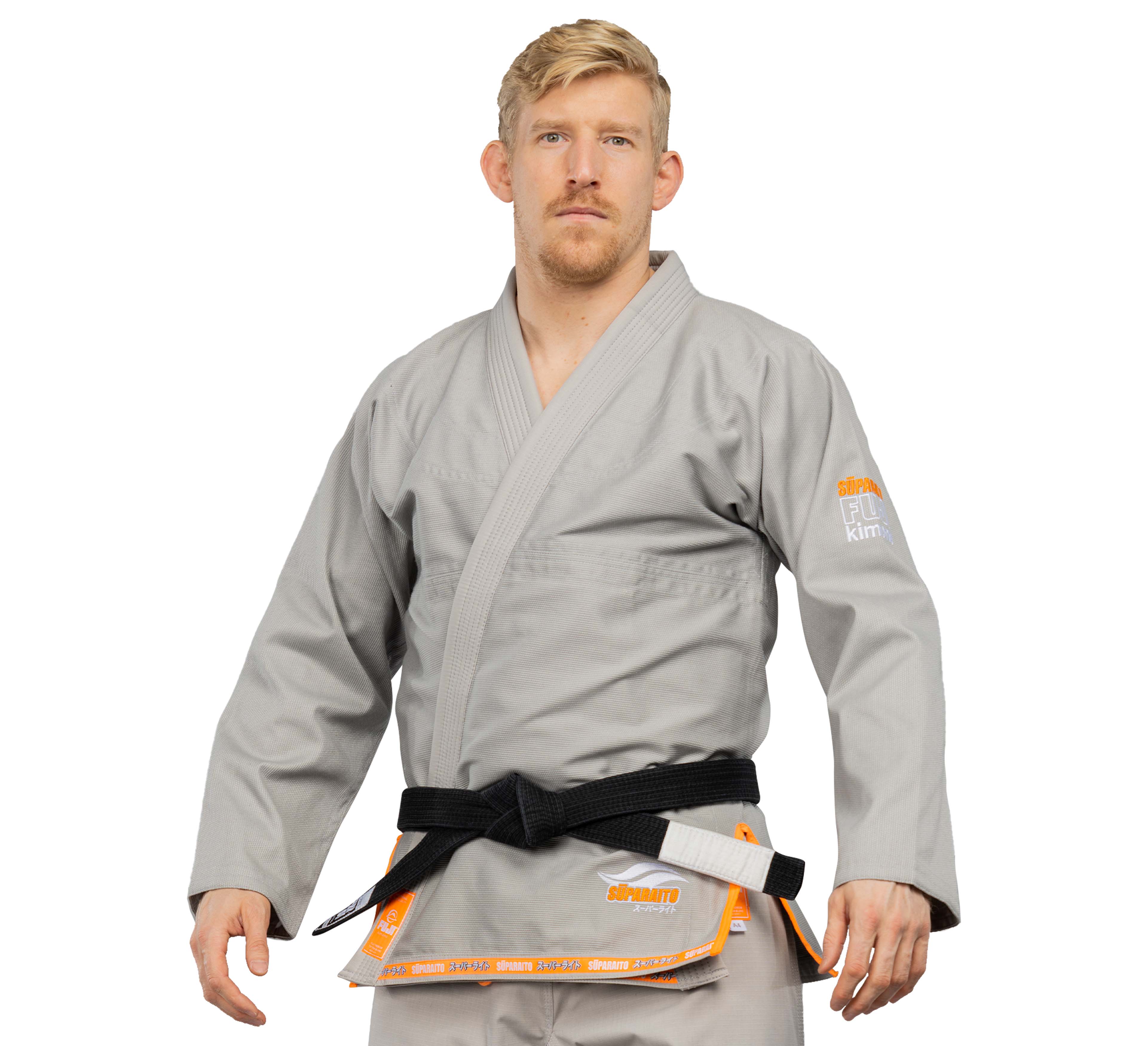 Suparaito BJJ Gi Grey/Orange