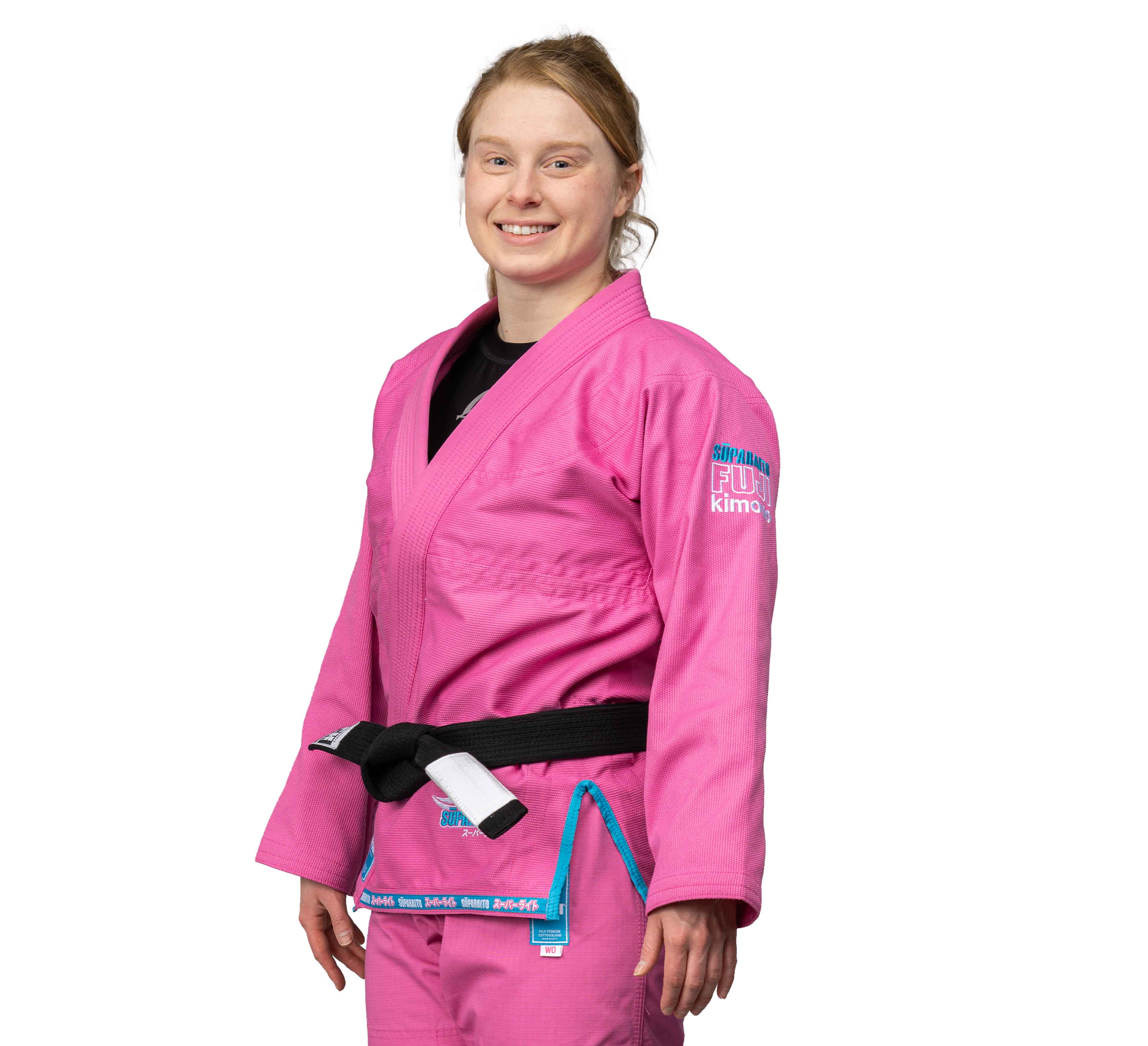 Suparaito Womens BJJ Gi Pink Blue