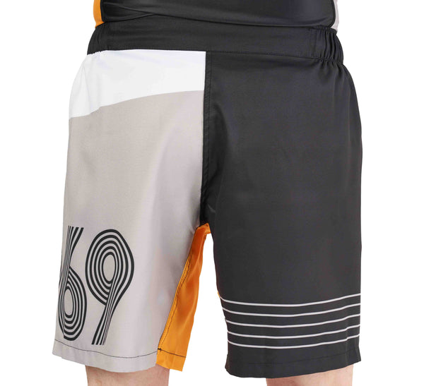Linear Lockdown Lightweight Shorts Black/Orange