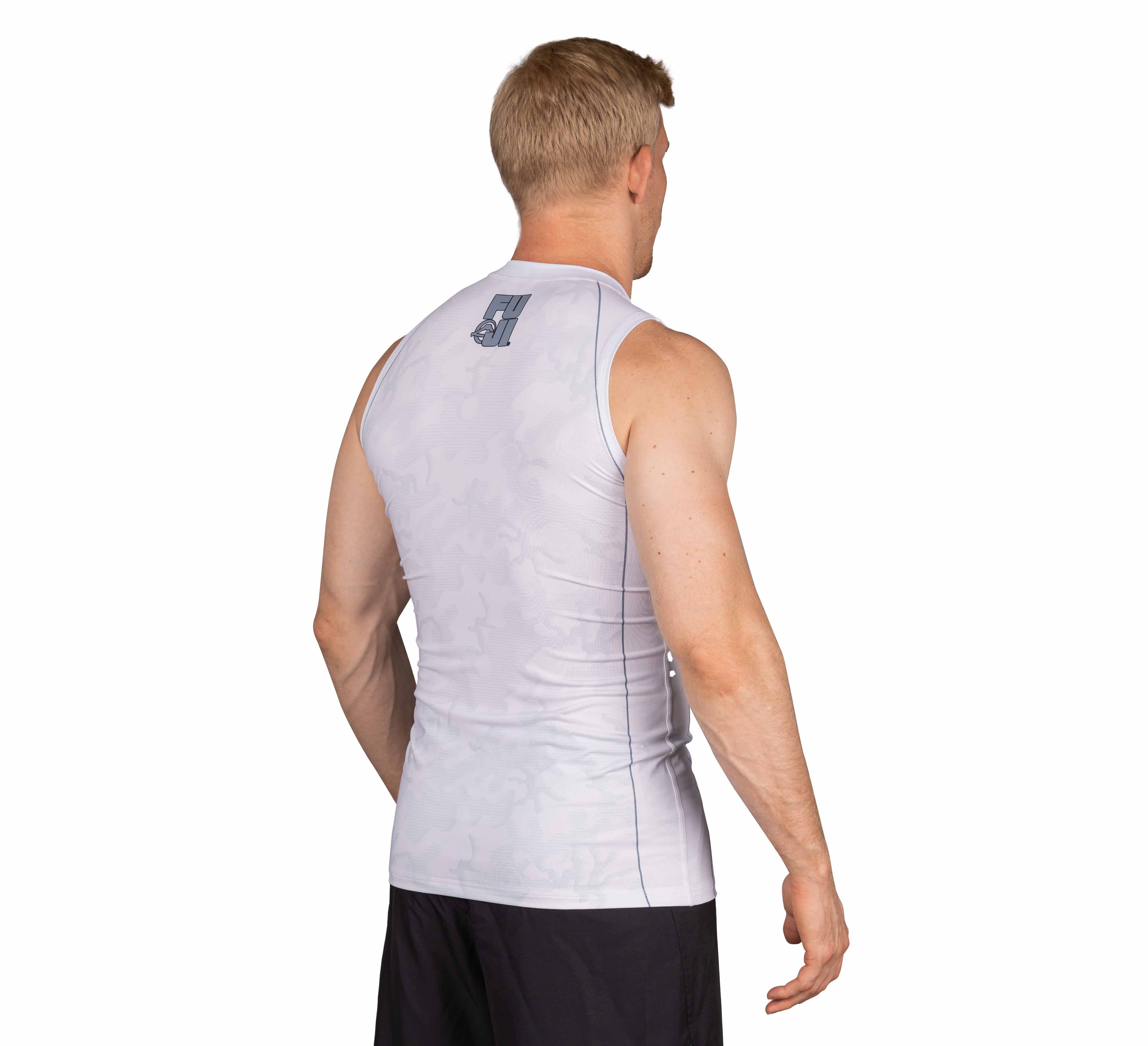 Combat Camo Sleeveless Rashguard White