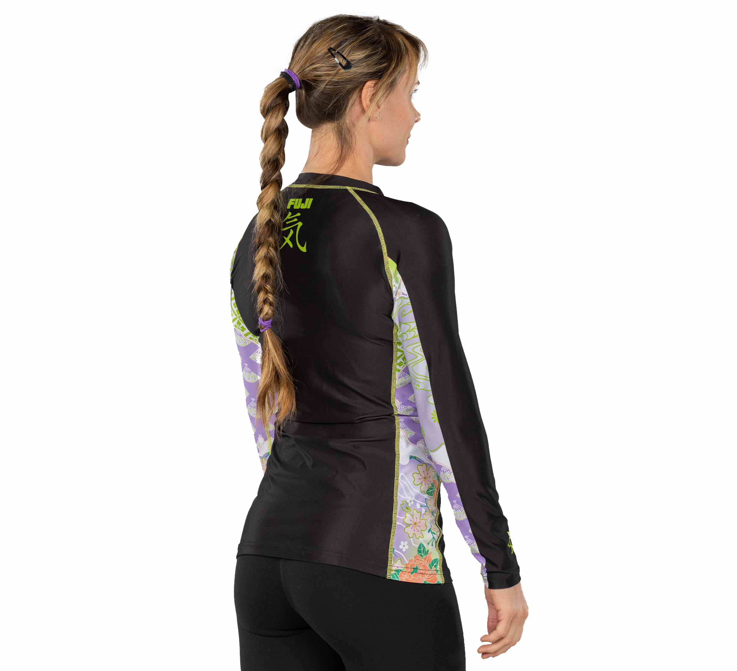 Kimono Womens Long Sleeve Rashguard Green