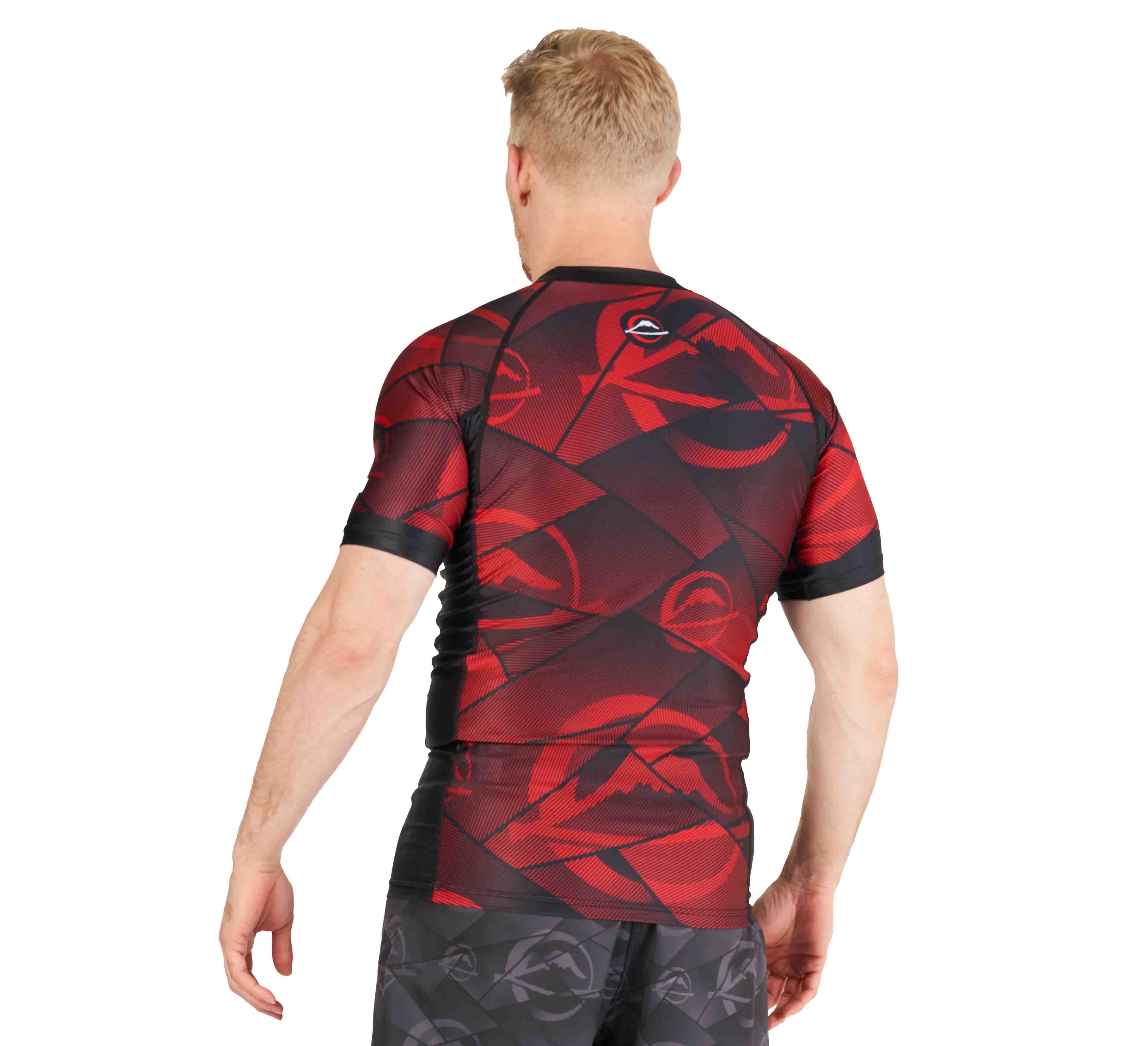 Battle Stripes Rashguard Red