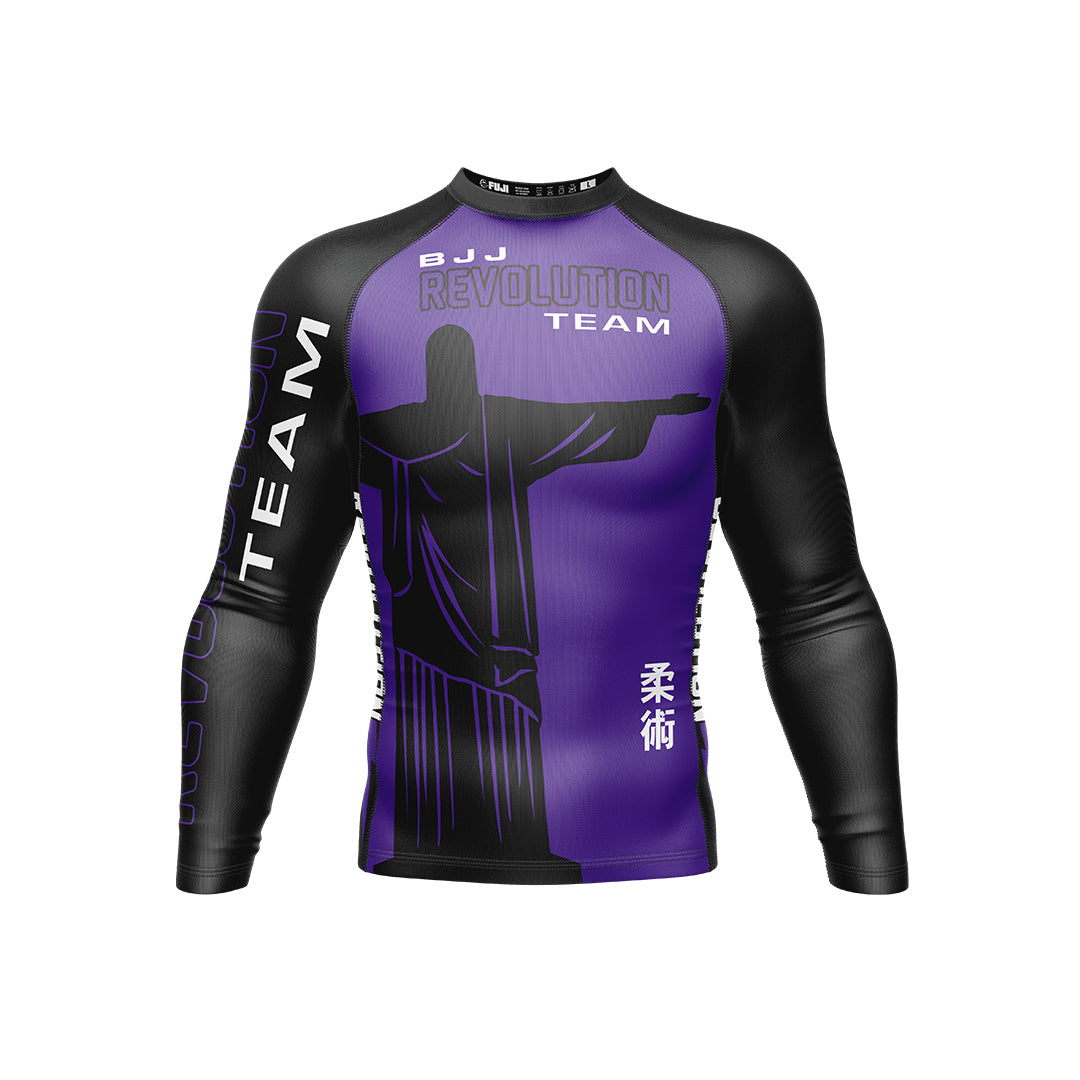 BJJ Revolution Adult Ranked Long Sleeve Rashguard