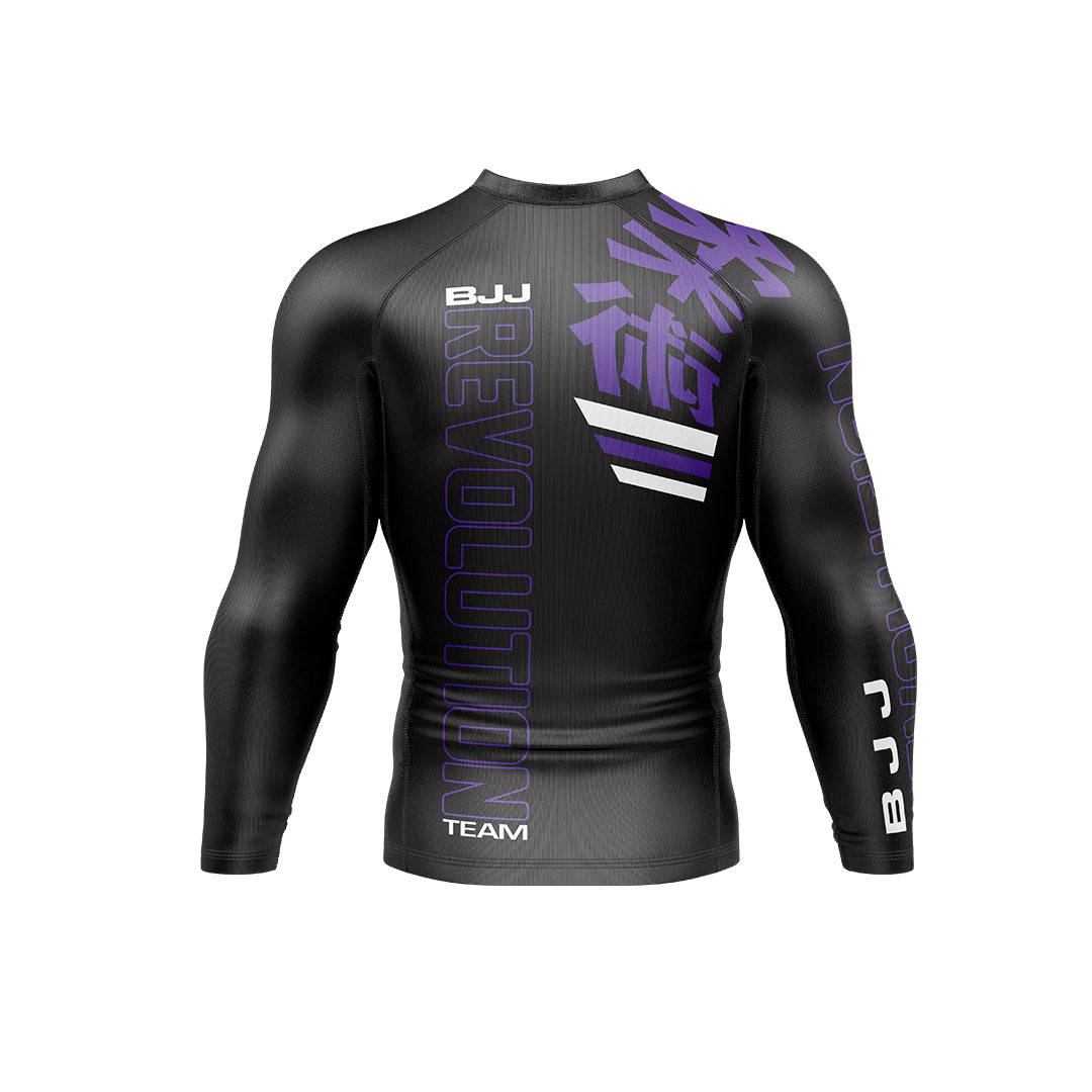 BJJ Revolution Adult Ranked Long Sleeve Rashguard