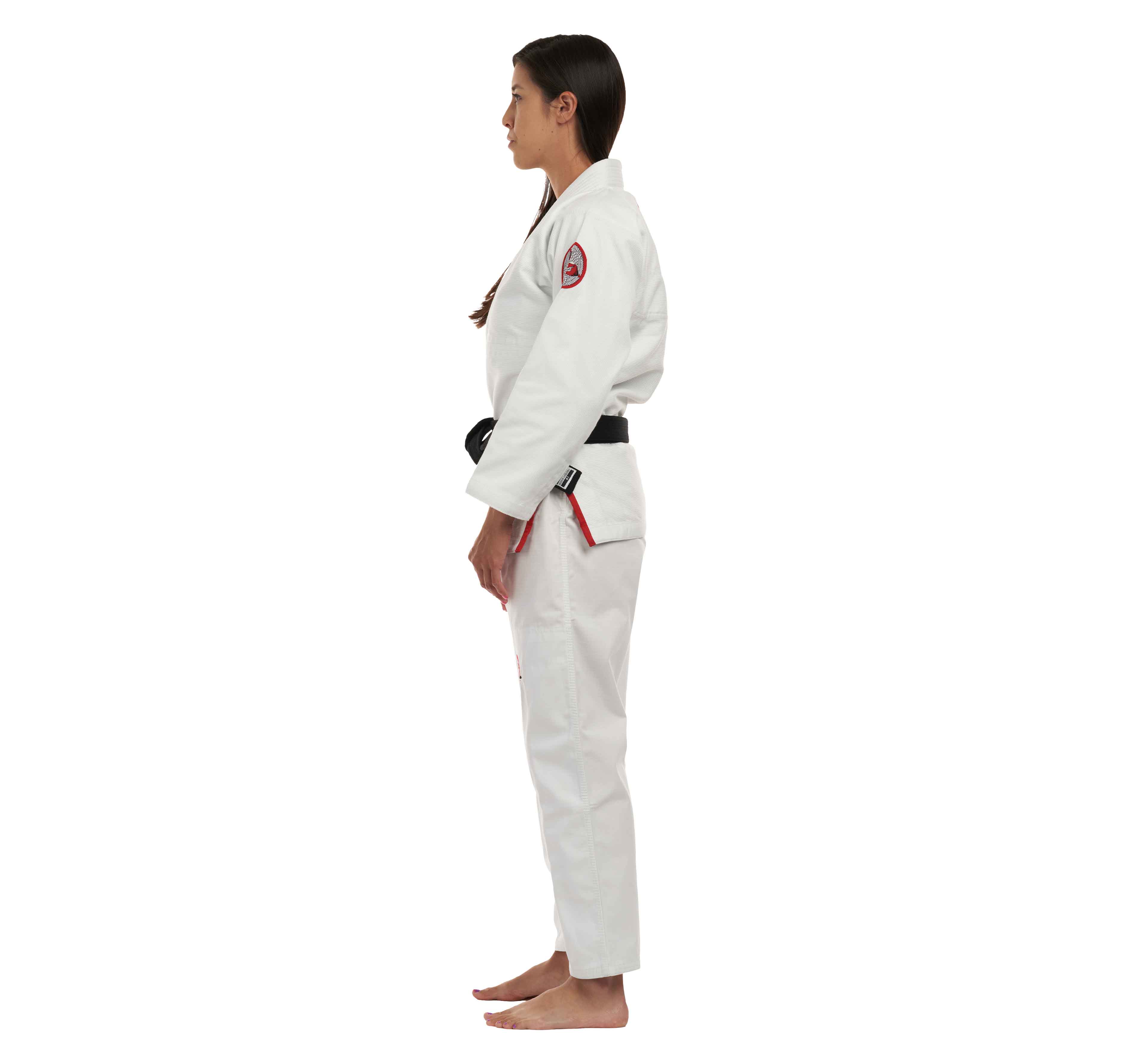 Womens Suparaito BJJ Gi Crane Edition White Red