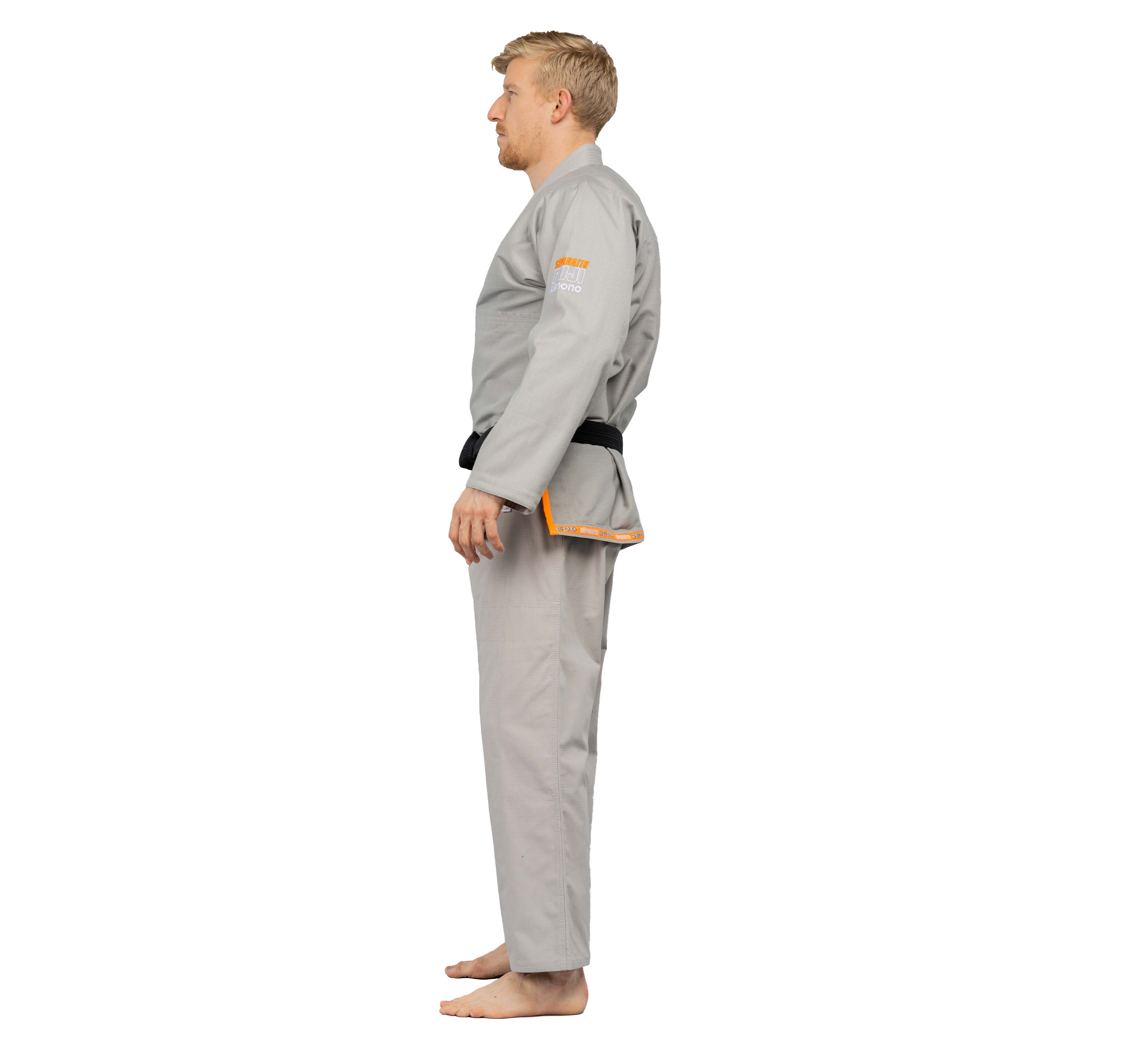 Suparaito BJJ Gi Grey/Orange