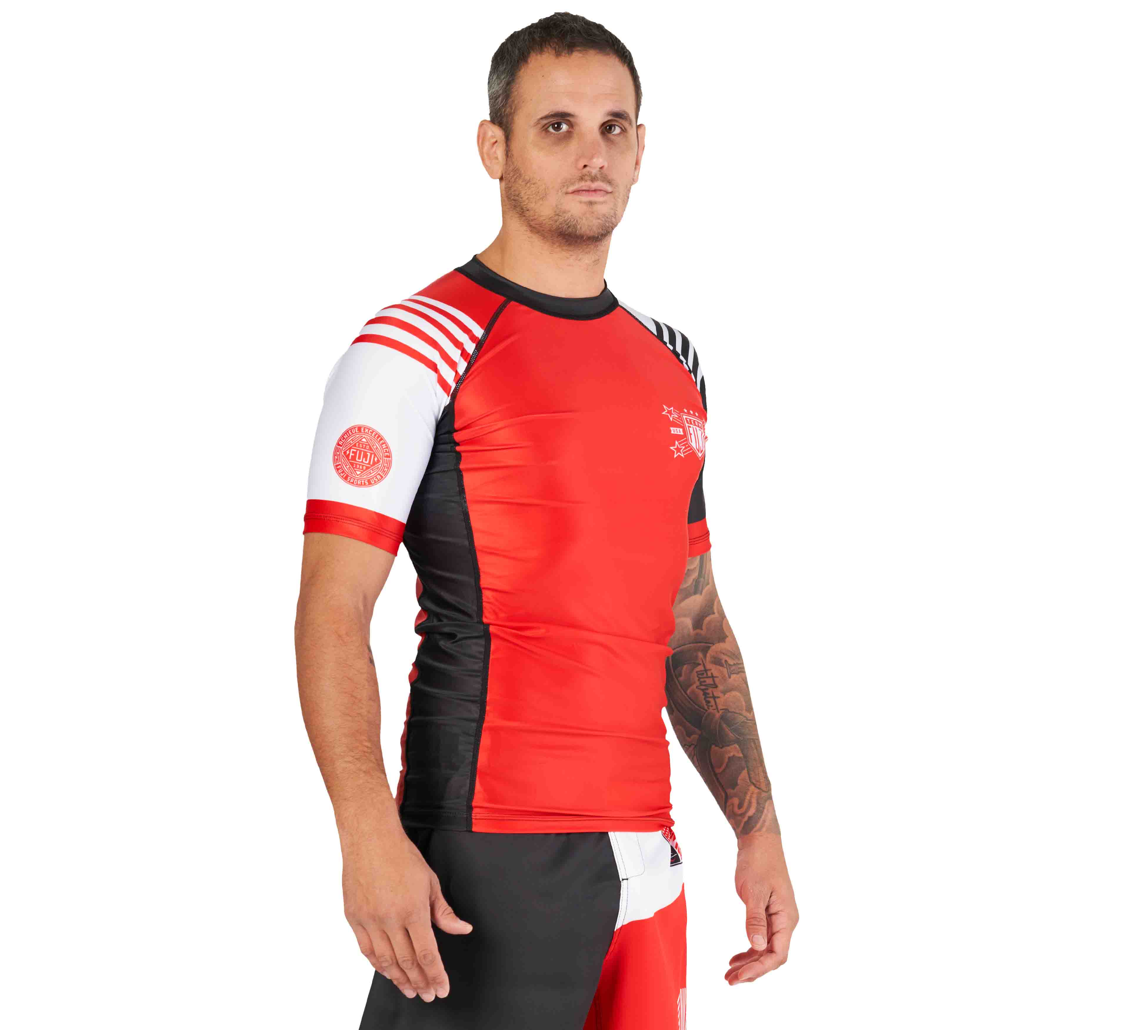 Linear Lockdown Rashguard Rashguard Black/Red