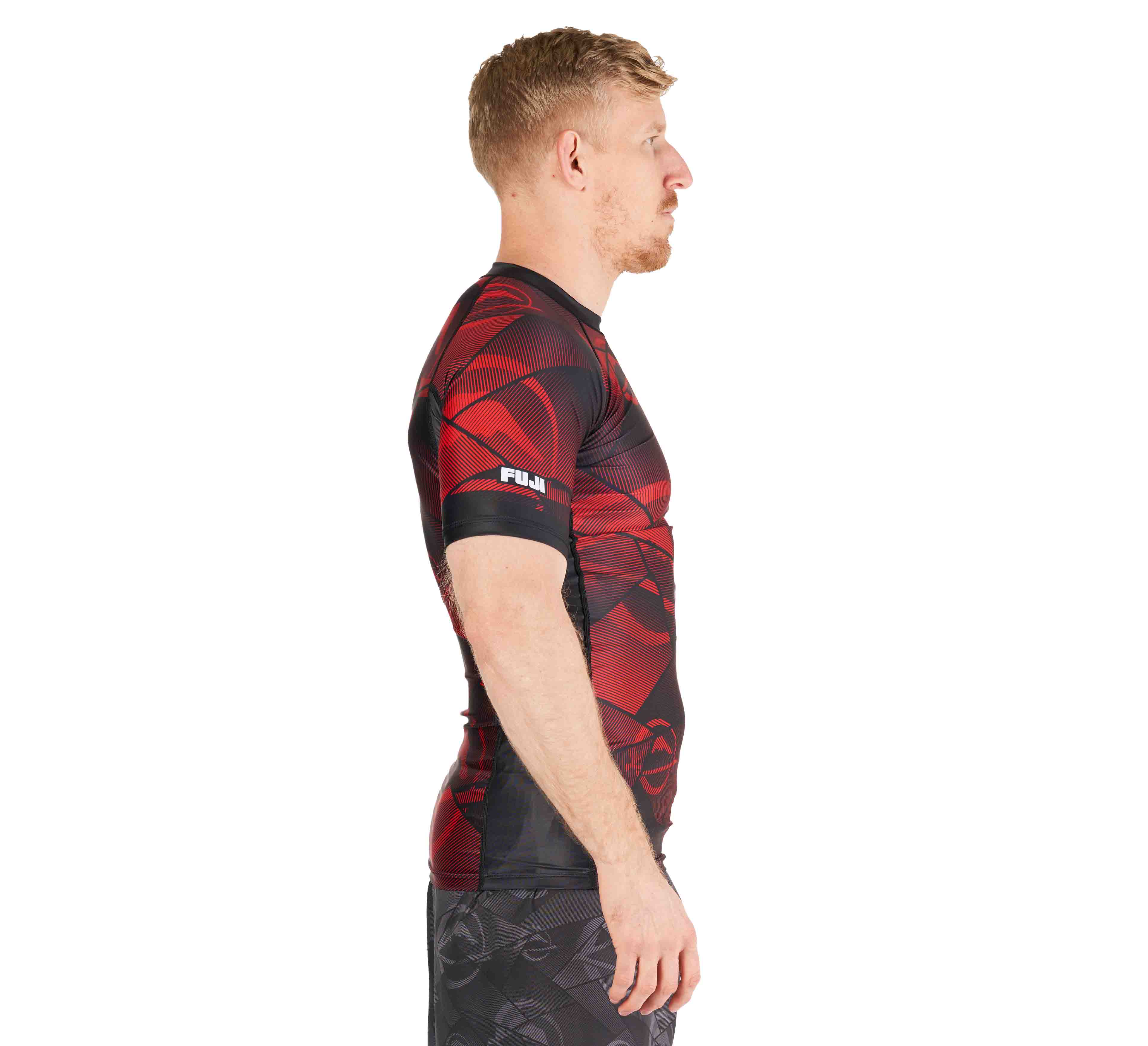 Battle Stripes Rashguard Red