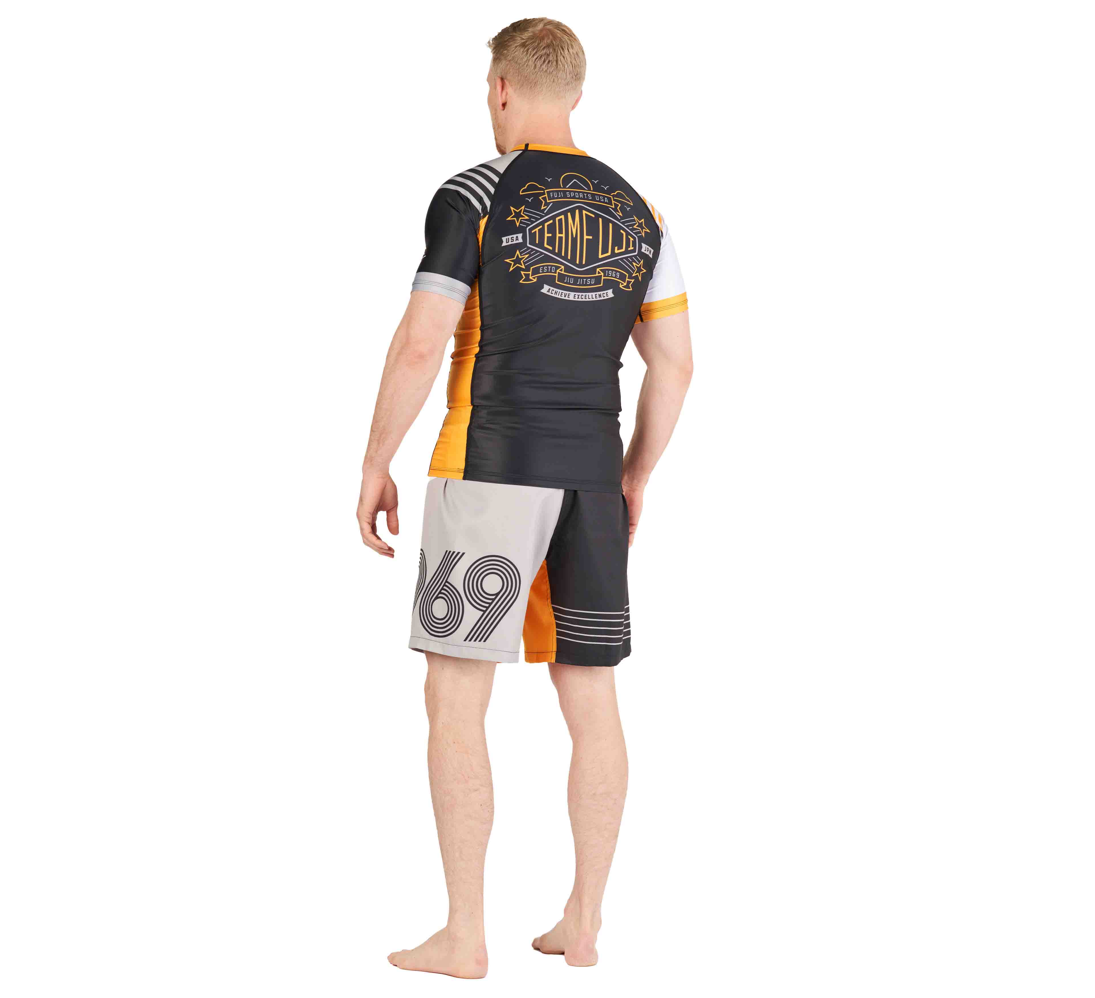 Linear Lockdown Rashguard Rashguard Black/Orange