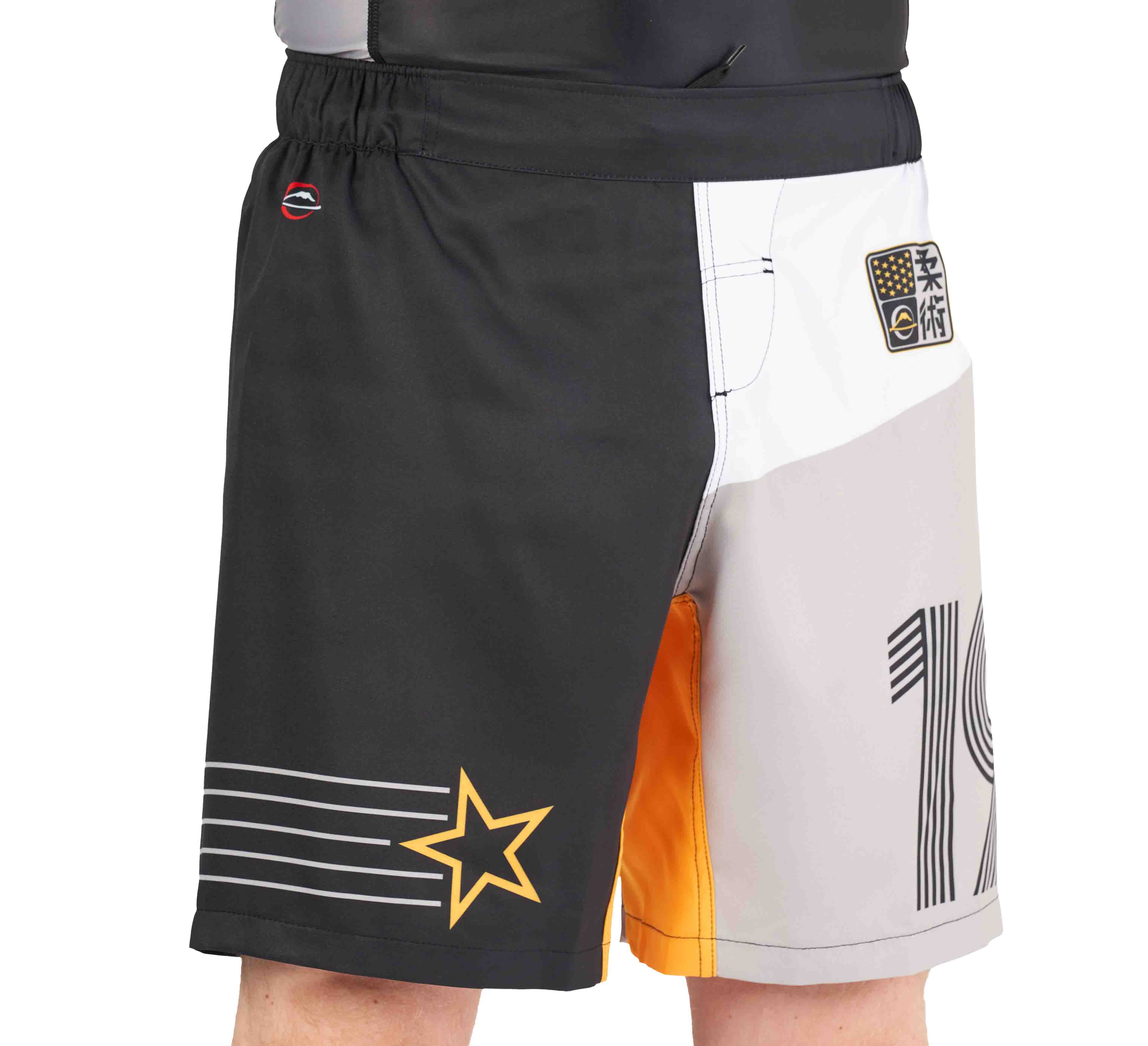 Linear Lockdown Lightweight Shorts Black/Orange