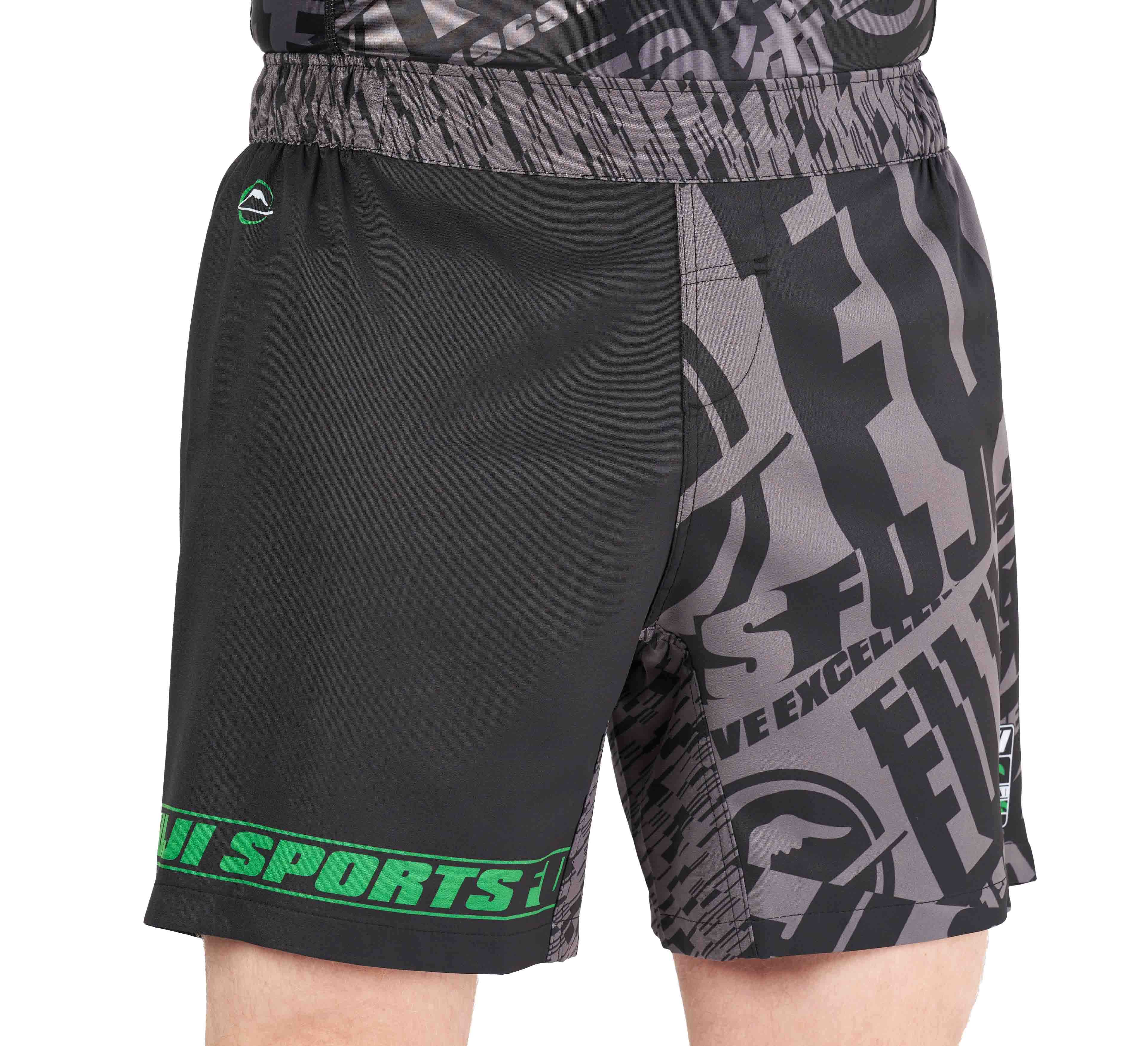 High Impact Lightweight Shorts Black/Green