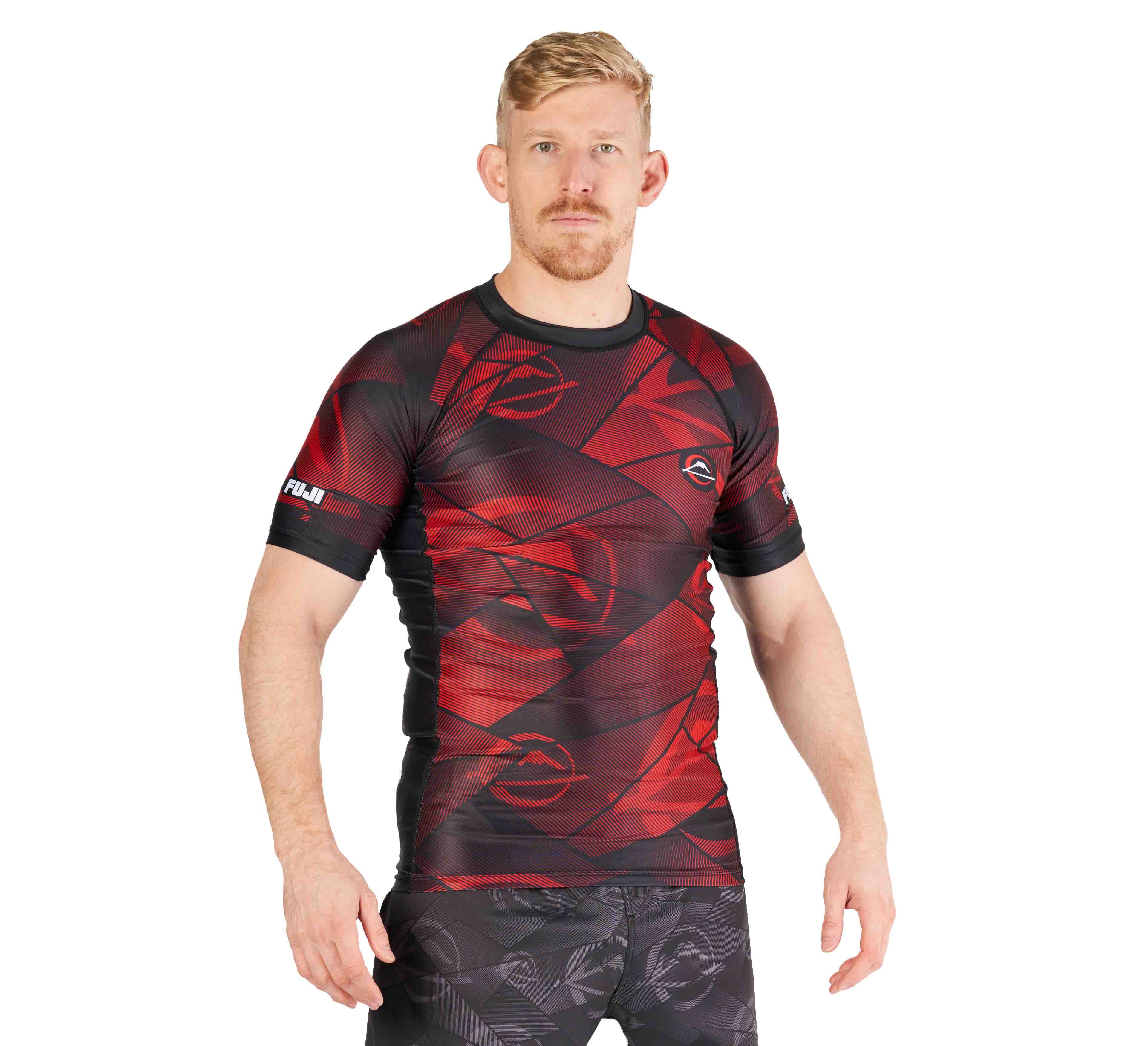 Battle Stripes Rashguard Red