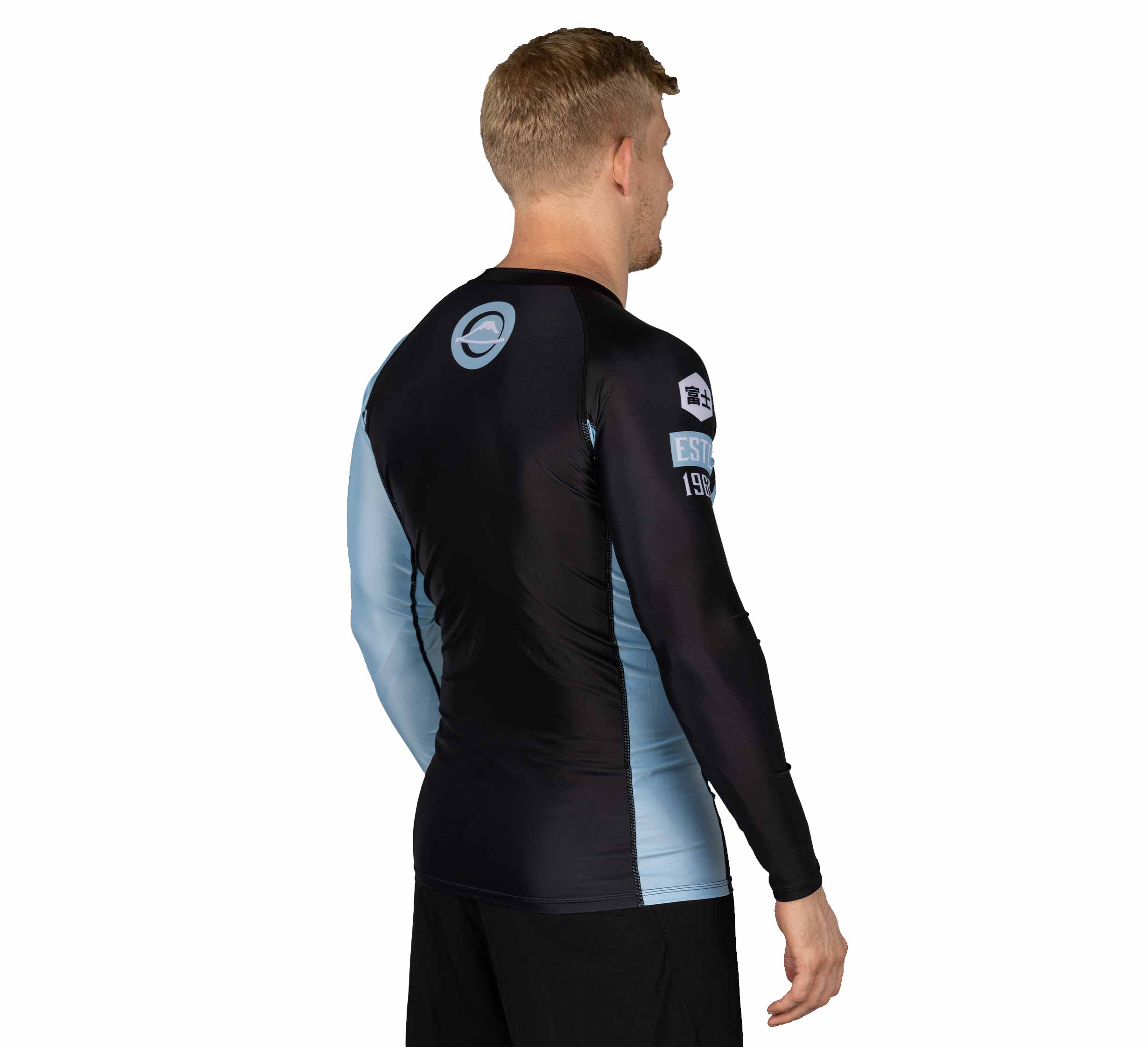 Mount Long Sleeve Rashguard Light Blue