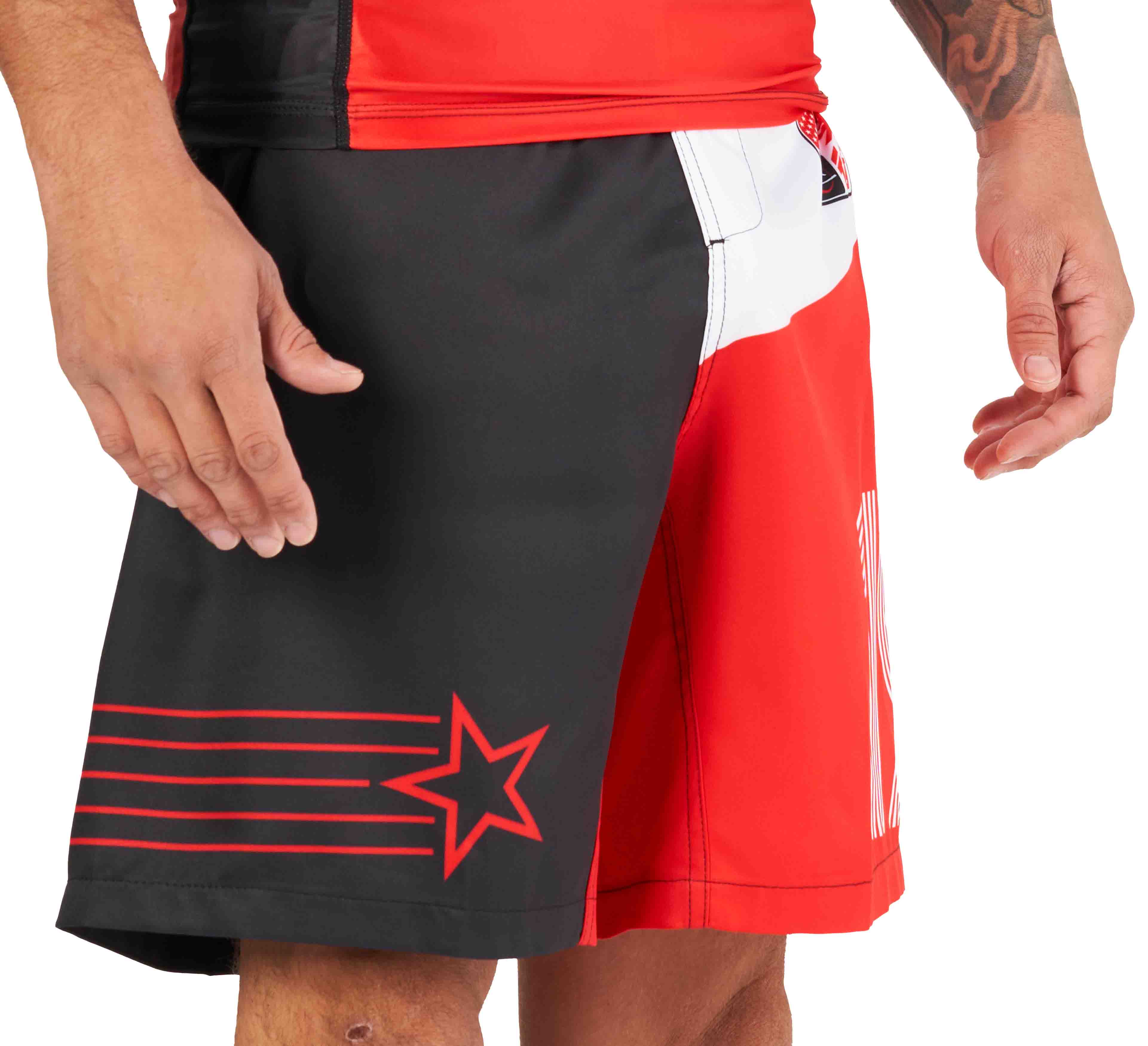 Linear Lockdown Lightweight Shorts Black/Red