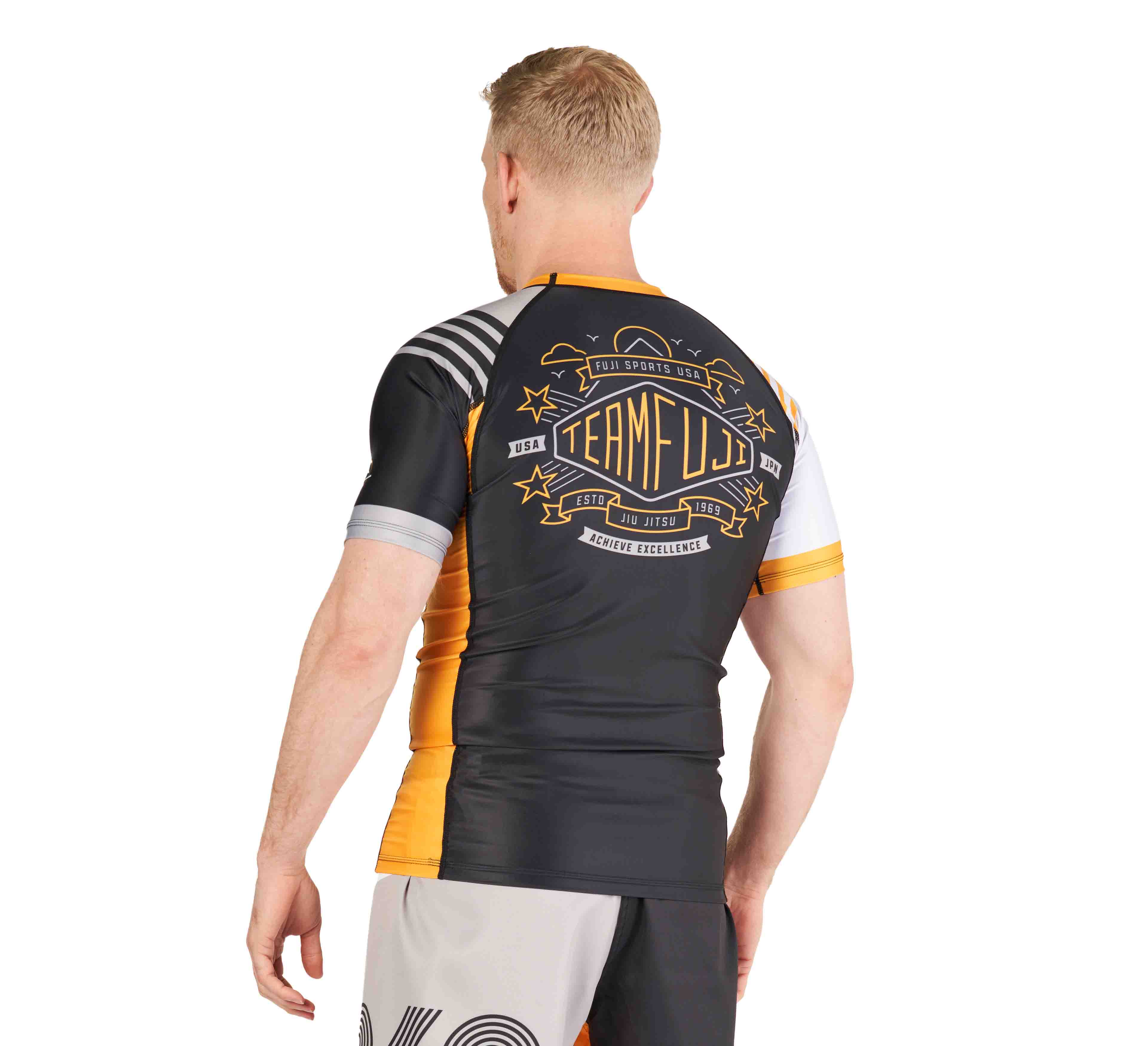 Linear Lockdown Rashguard Rashguard Black/Orange