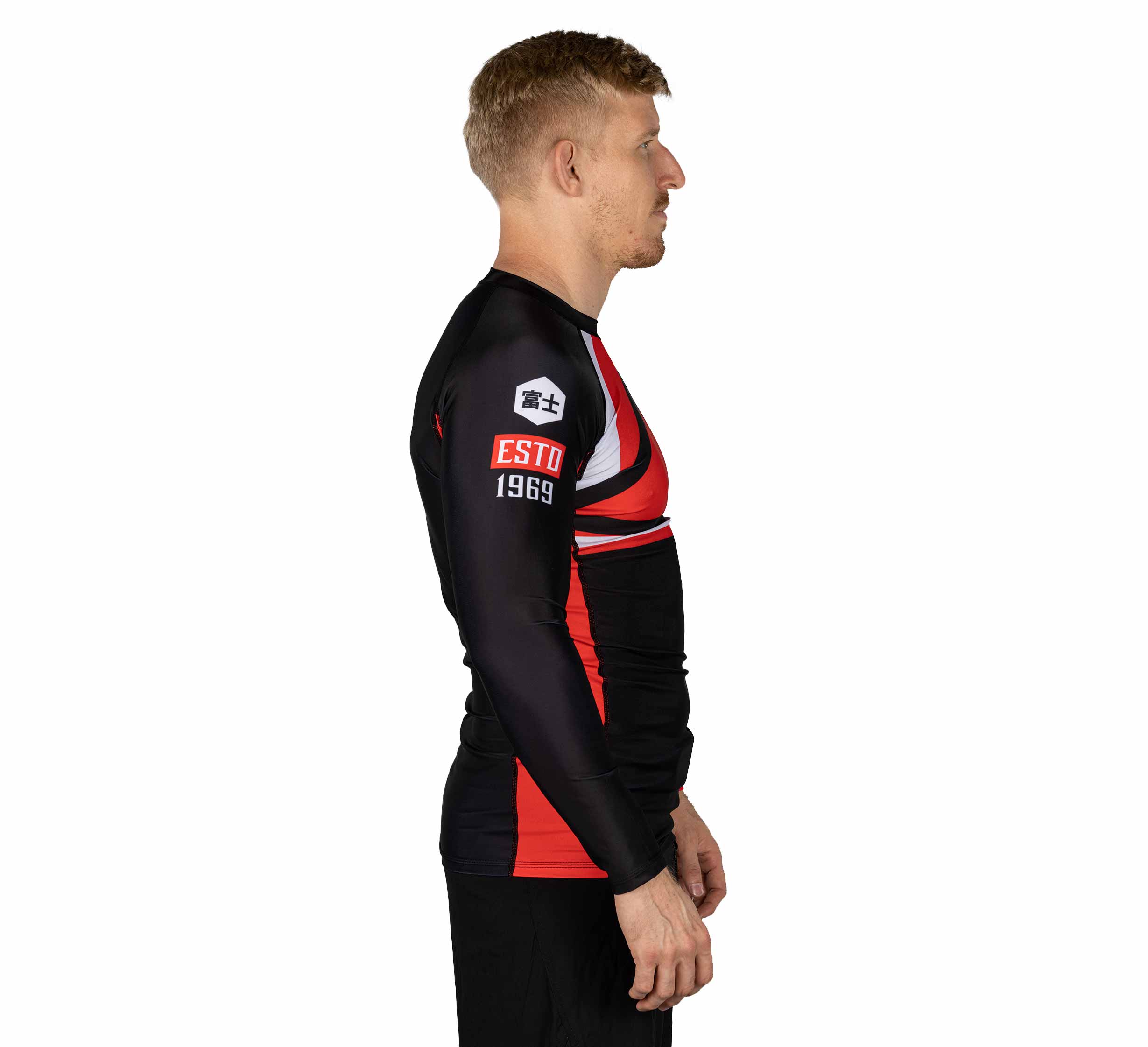 Mount Long Sleeve Rashguard Red