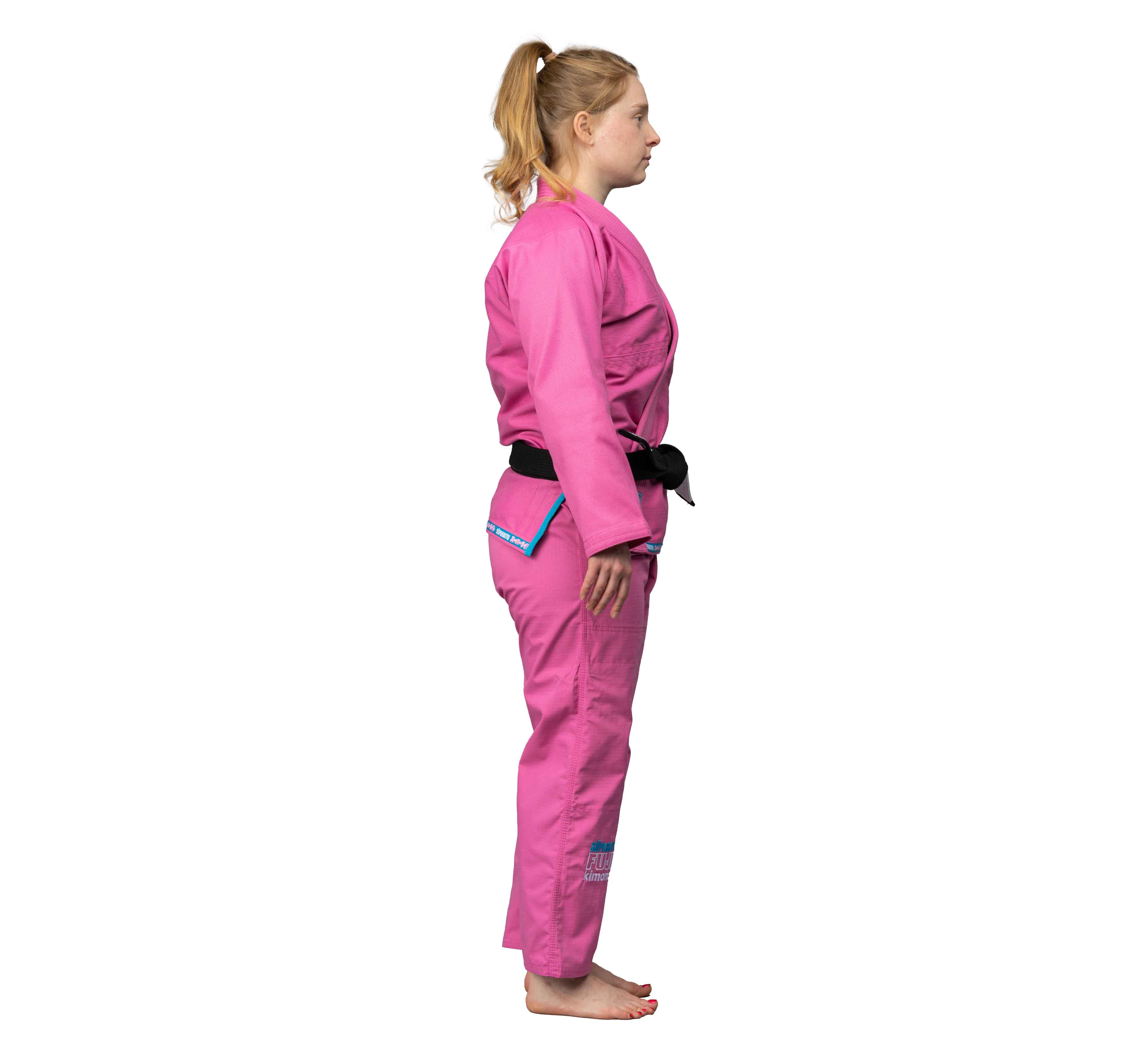 Suparaito Womens BJJ Gi Pink Blue