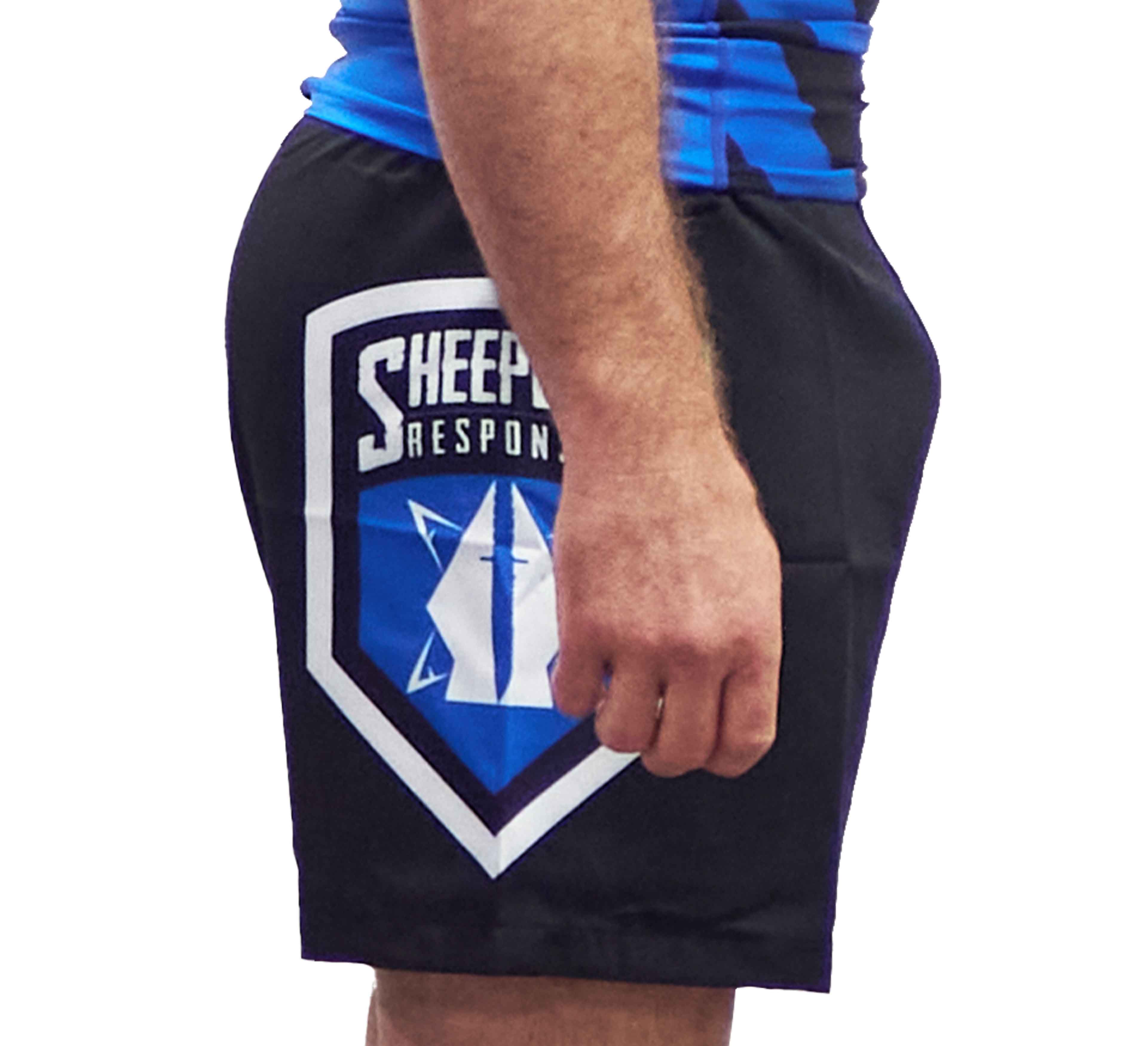 Sheepdog Response Men's Shorts Black - Blue