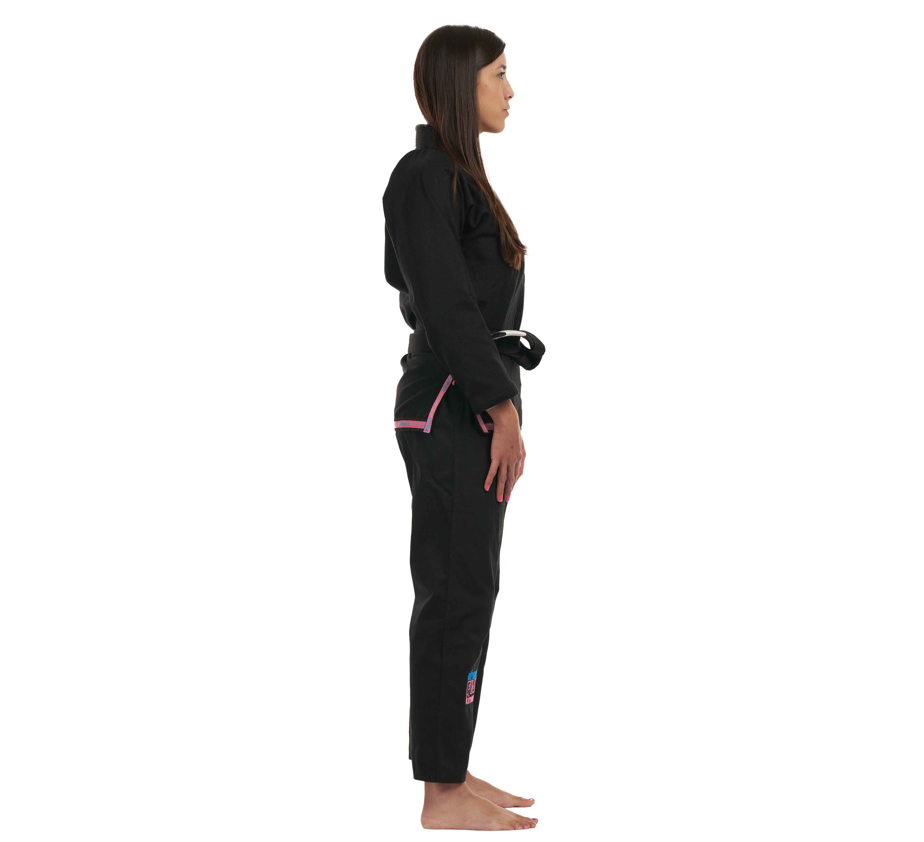 Suparaito Women's BJJ Gi Black/Pink/Blue