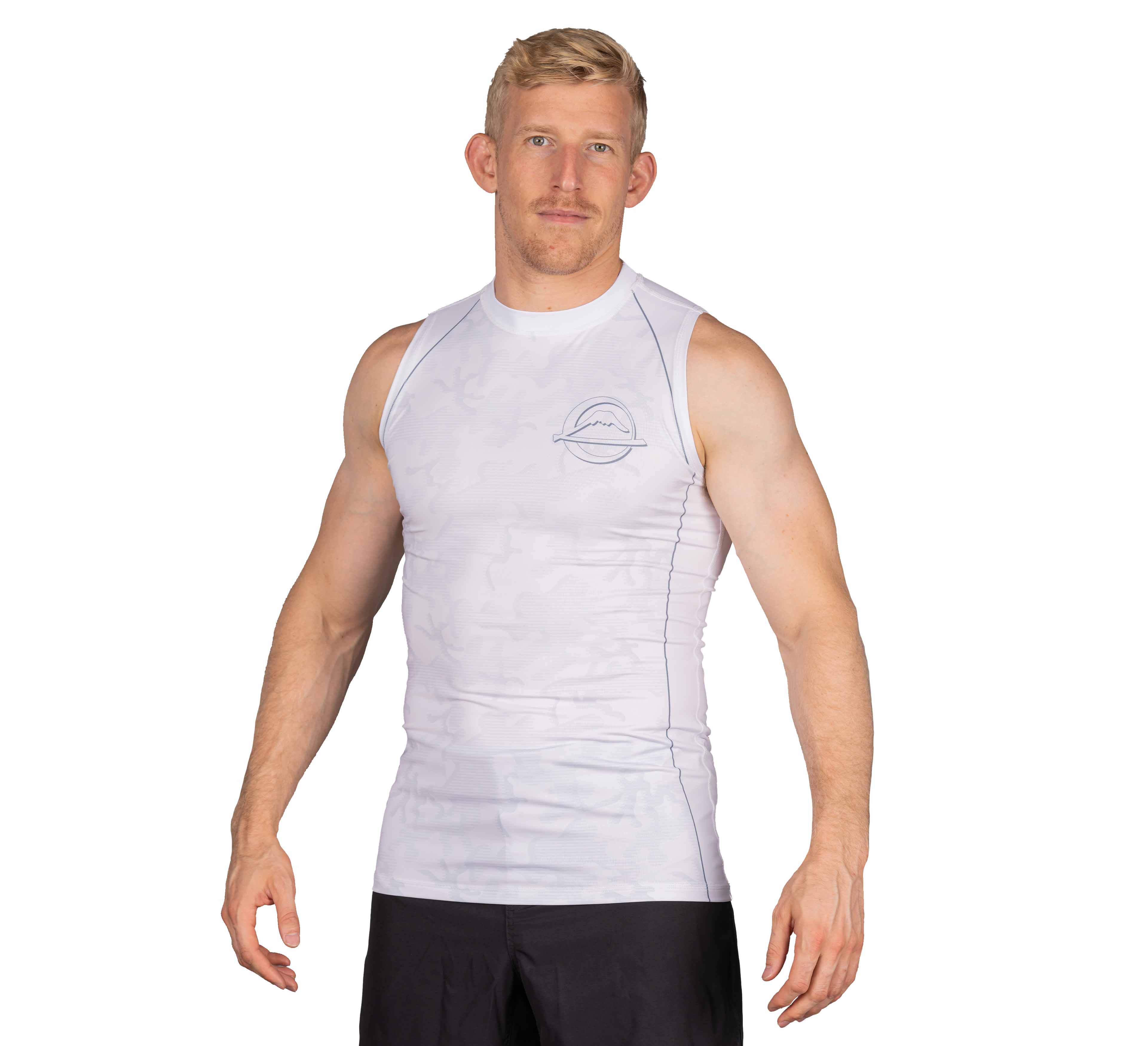 Combat Camo Sleeveless Rashguard White