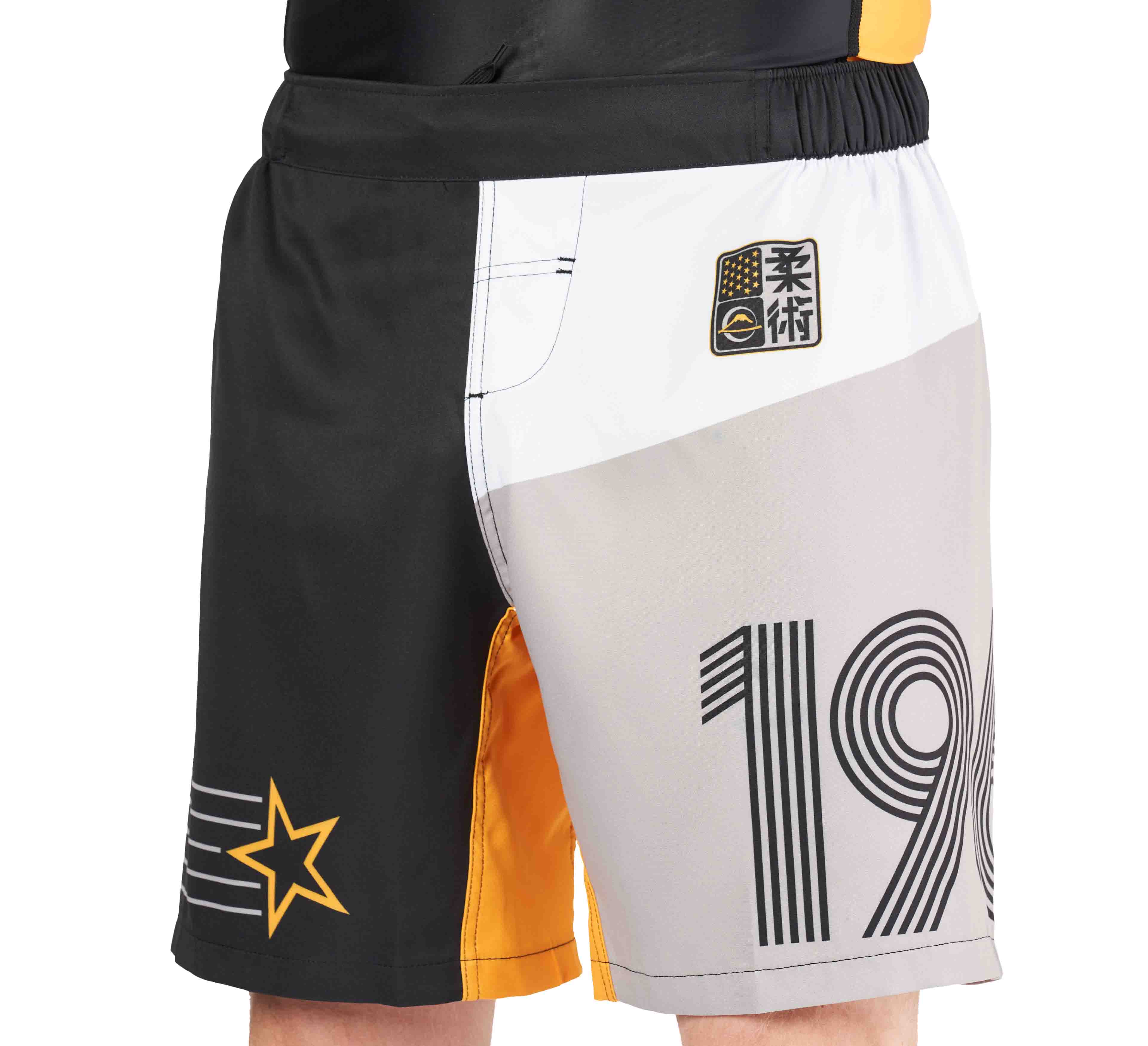 Linear Lockdown Lightweight Shorts Black/Orange