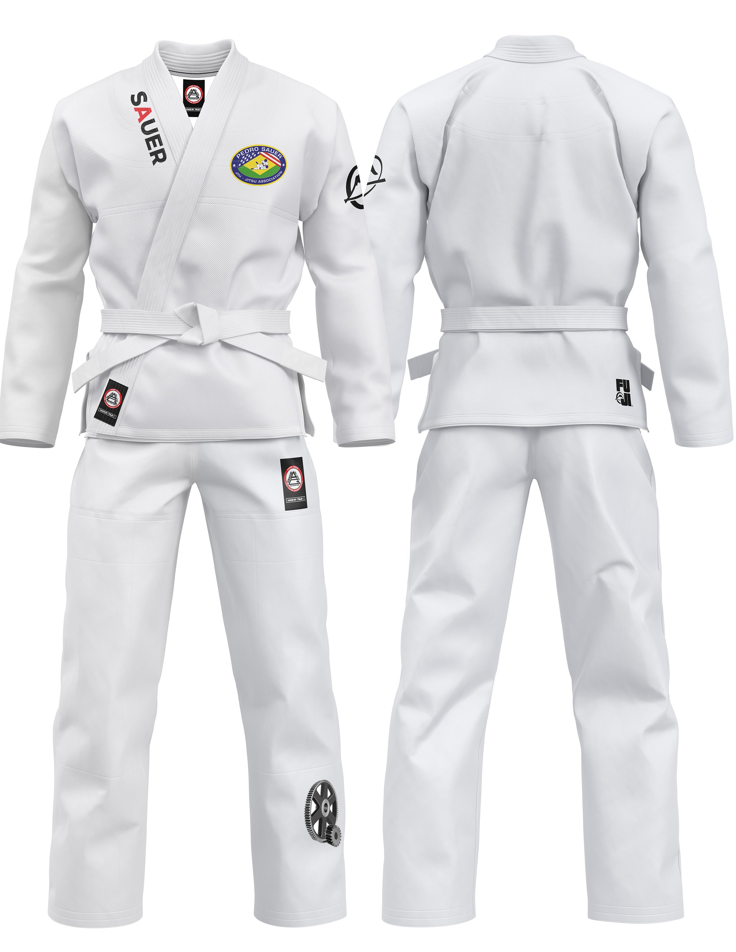 Pedro Sauer BJJ Academy Gi White