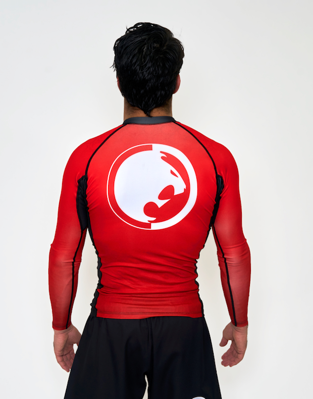 Renzo Gracie Limited Edition Renzo Knows Long Sleeve Rashguard Red