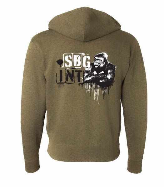 SBG Green Stencil Gorilla Pullover Hoodie Youth