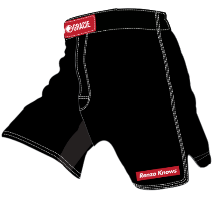 Renzo Gracie Limited Edition Renzo Knows Fight Shorts Black/Red