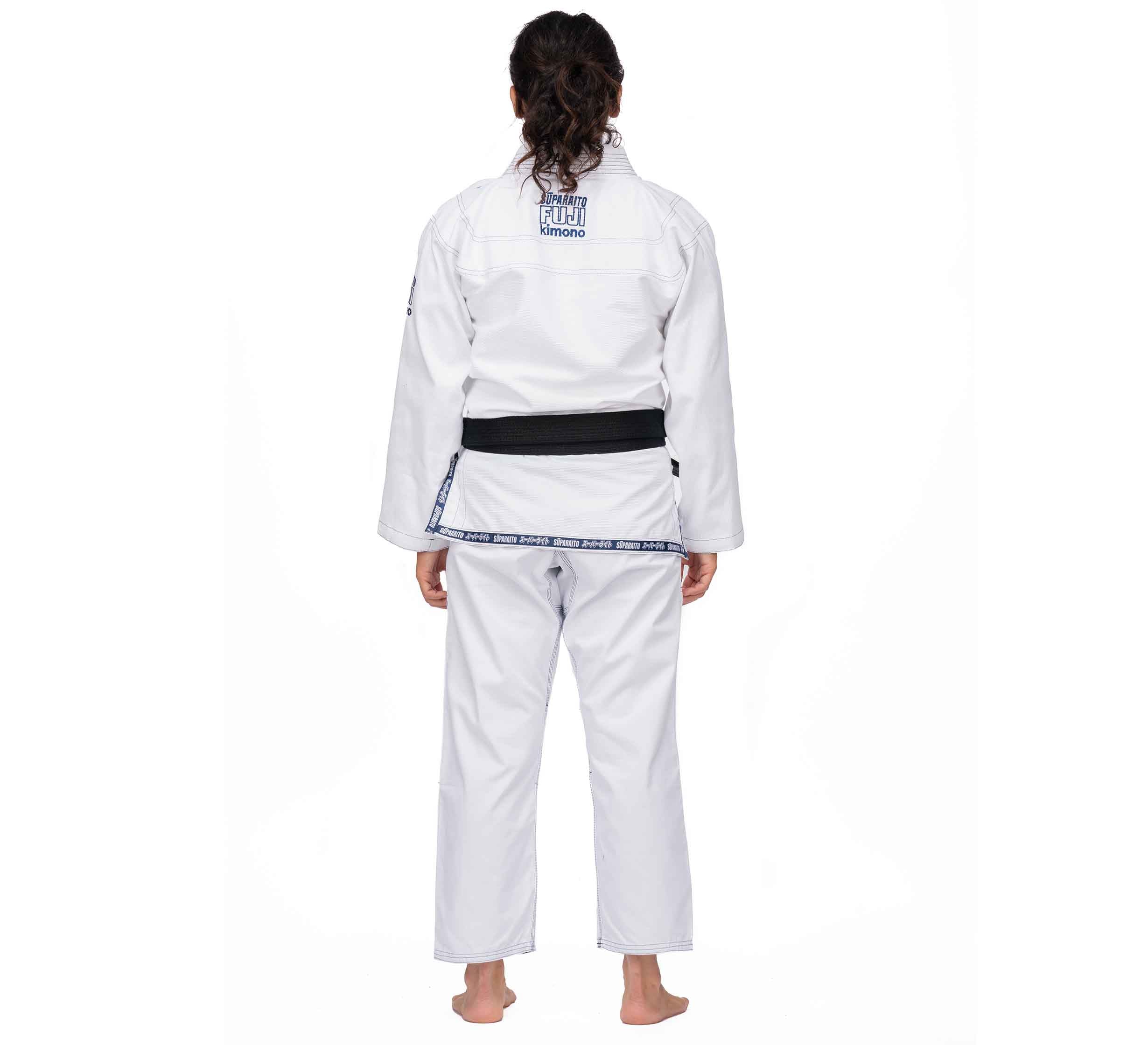 FUJI KIMONO popular Judo GI & Gear White Unisex Sz: 2 Karate/Martial TOP + PANTS + BELT