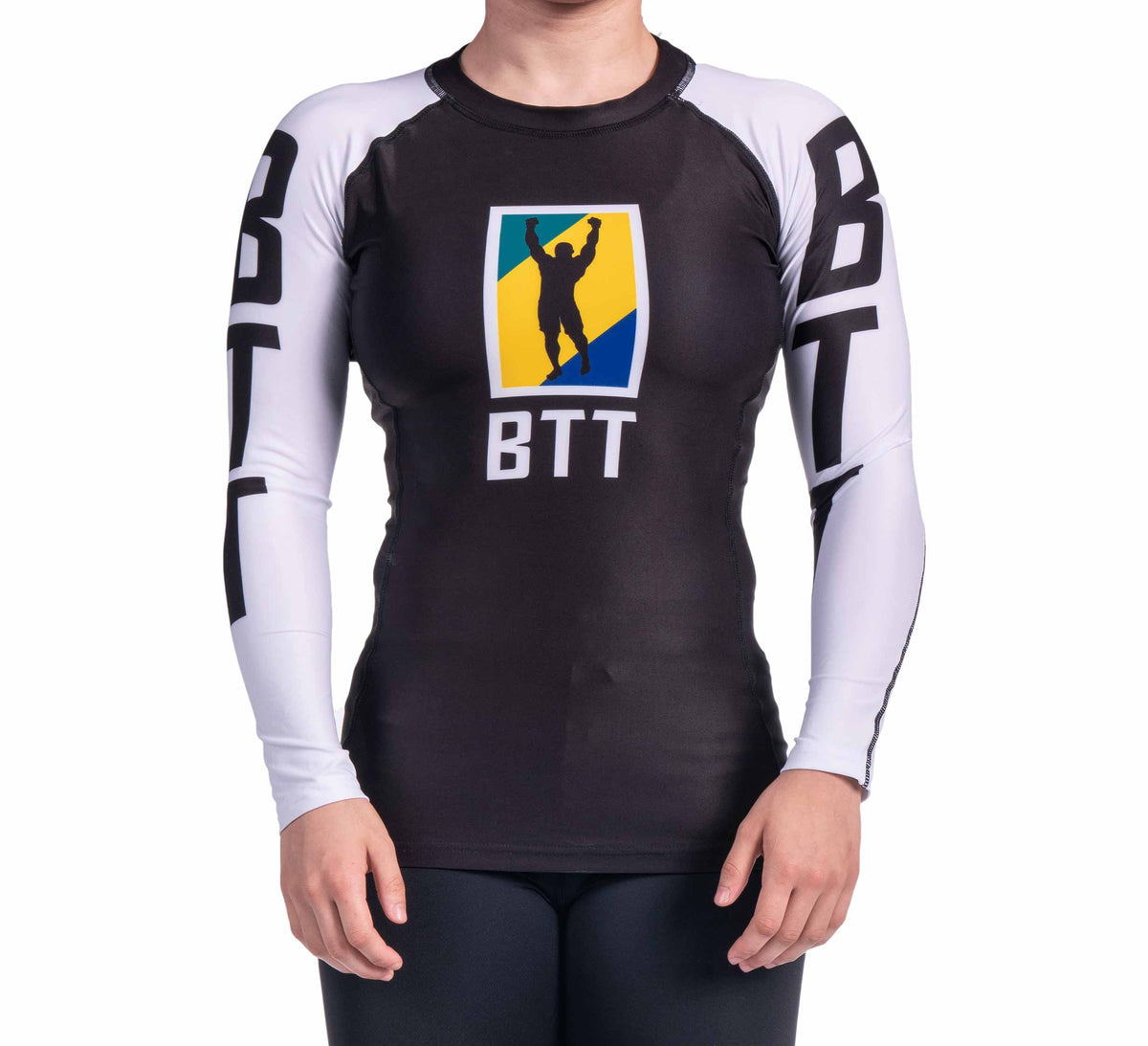 Brazilian Top Team Ranked Rash Guard Black Long Sleeve