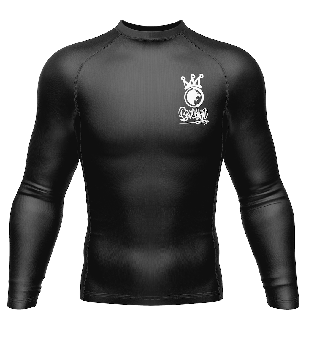 Renzo Gracie Brooklyn "Crown" Rashguard long sleeve - black