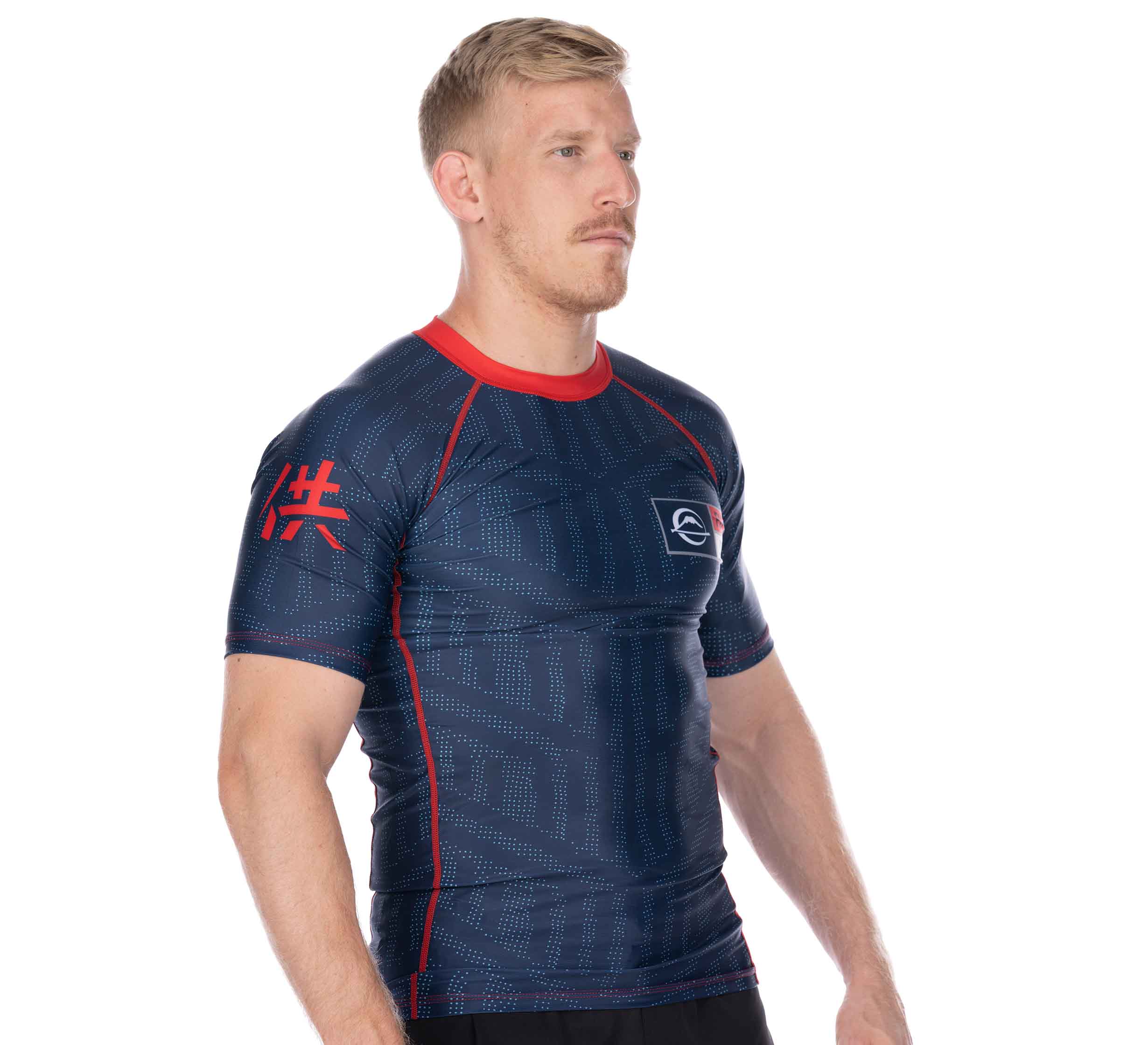 Team FUJI Short Sleeve Rashguard Blue